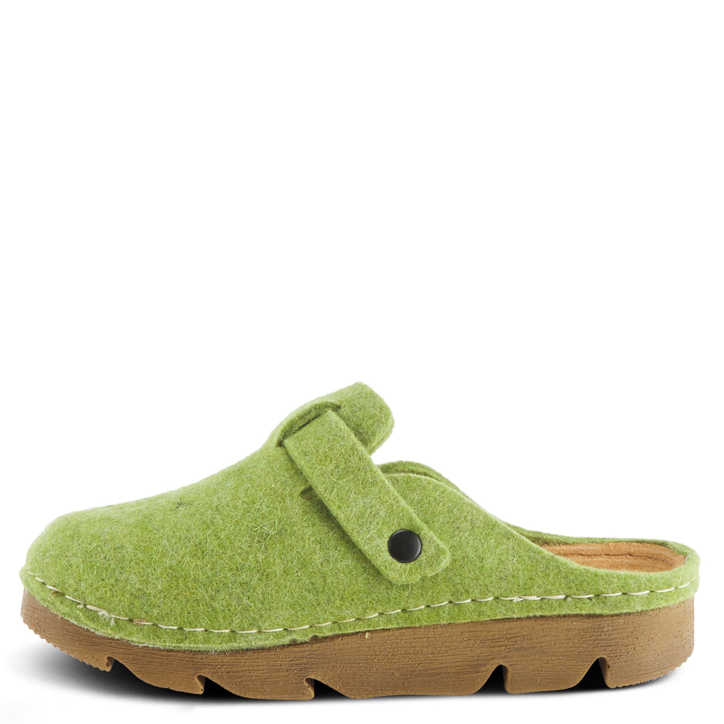 Clogger Slippers, GREEN, alternate image number 2
