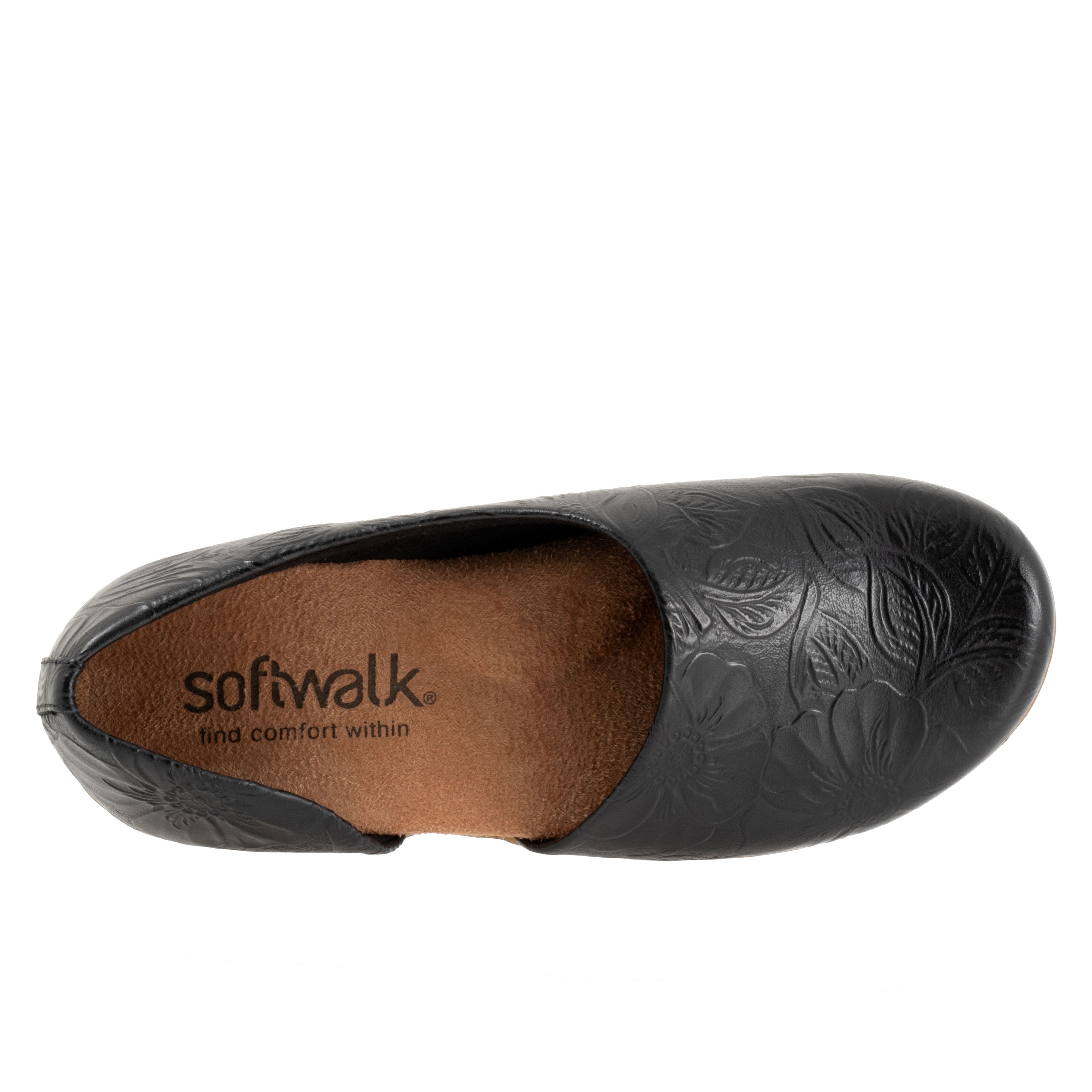 Addie Clog, DARK BLACK FLORAL, alternate image number 3