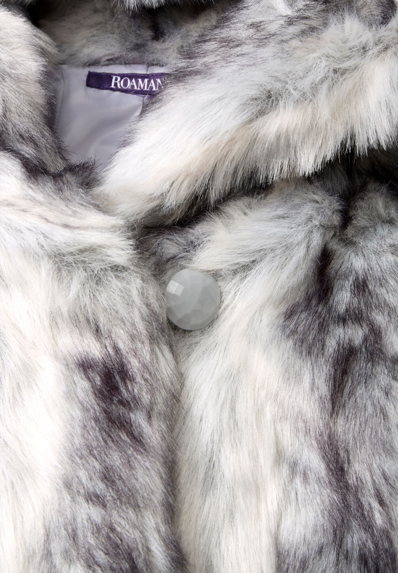 Plus Size Hooded Faux Fur Coat, , alternate image number 7