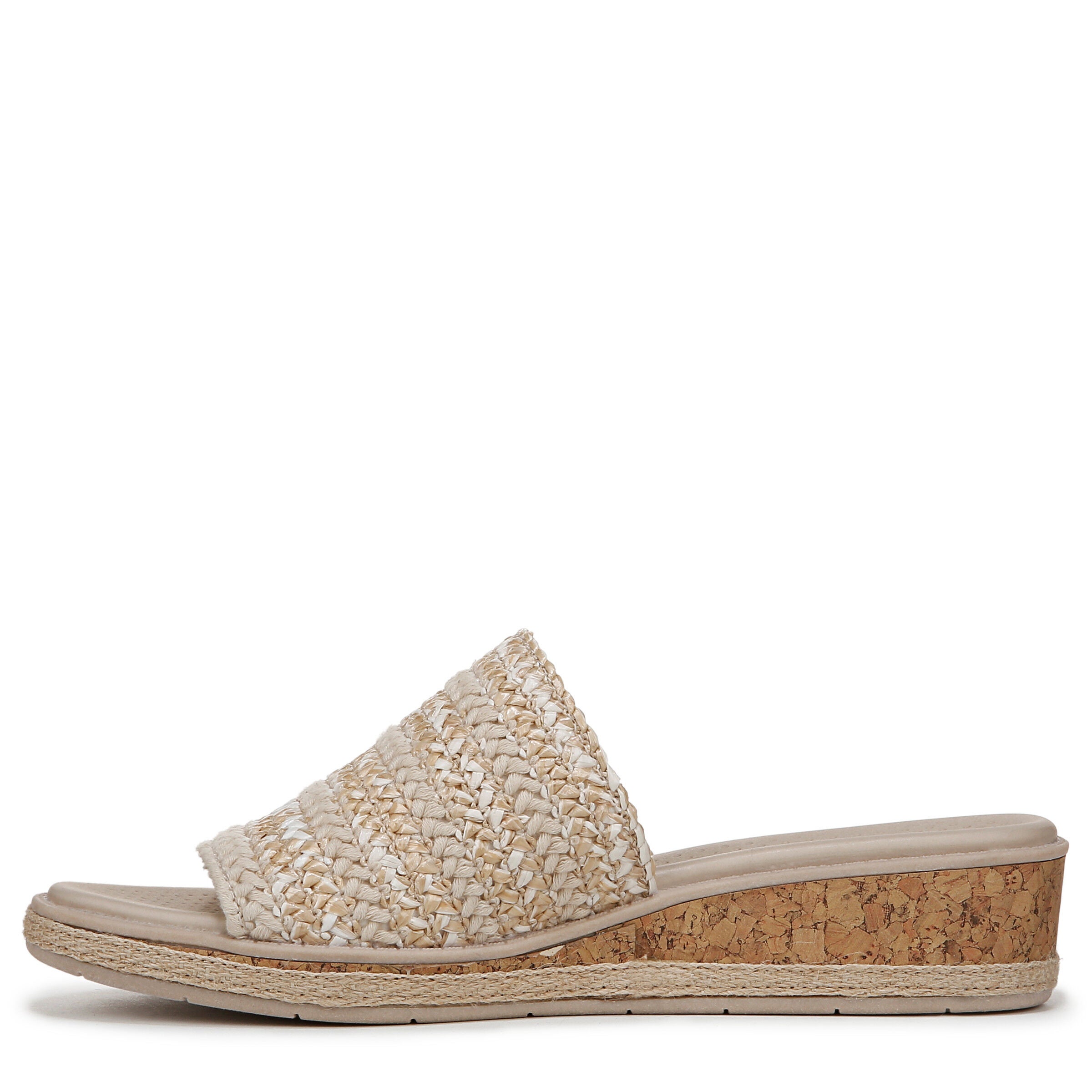Breezy Sandal, WHITE RAFFIA, alternate image number 5