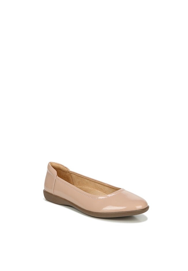 Flexy Ballet Flat , BARE NUDE PATENT, hi-res image number null