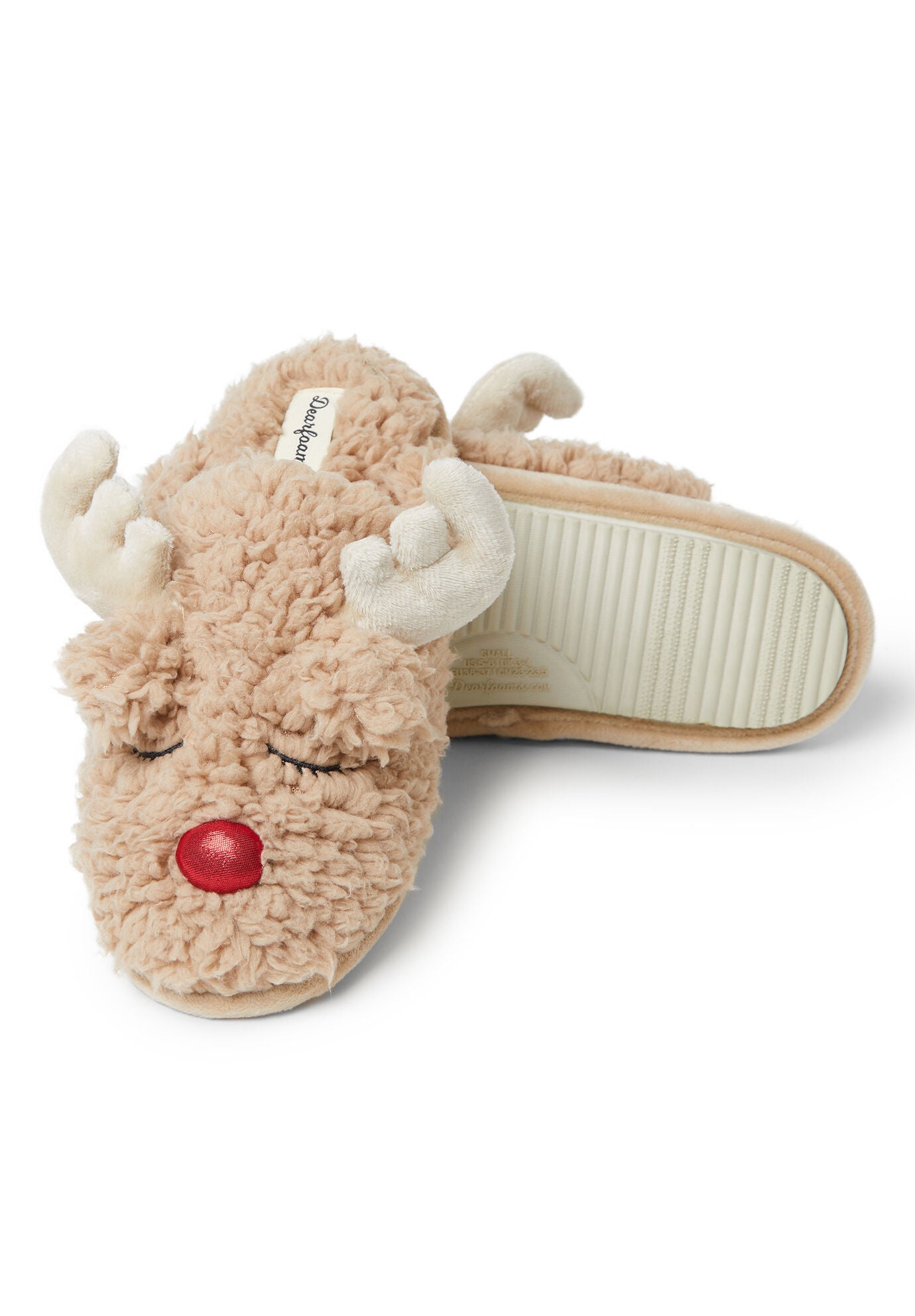 Reindeer Slippers, LATTE, hi-res image number 0
