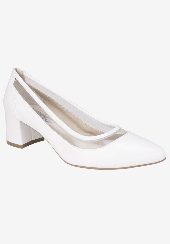 Madeline Pump , WHITE NAPPA SMOOTH, hi-res image number null