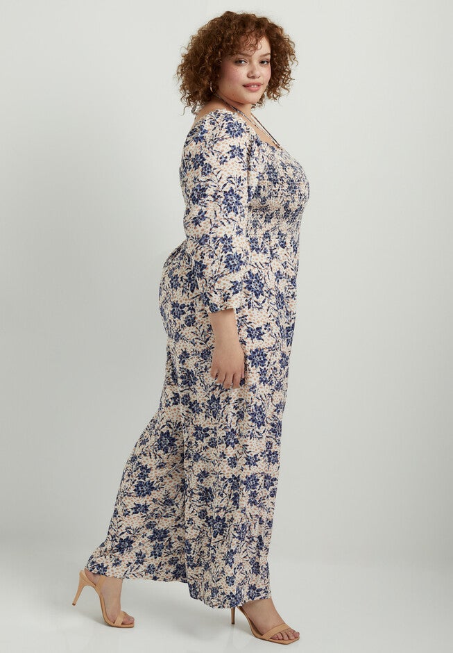 Smocked Jumpsuit, , alternate image number null