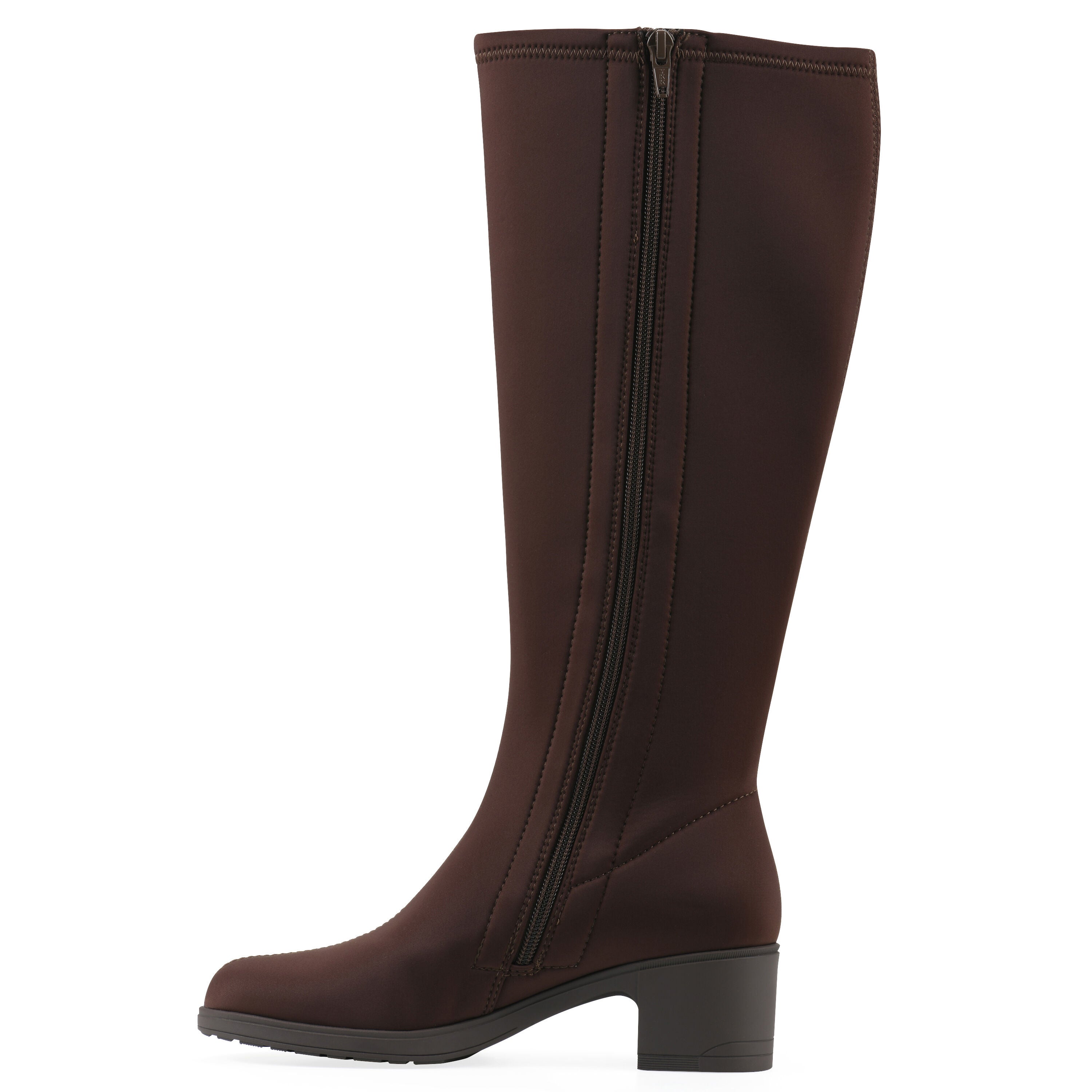 Humbert Tall Shaft Boot, BROWN FABRIC, alternate image number 3