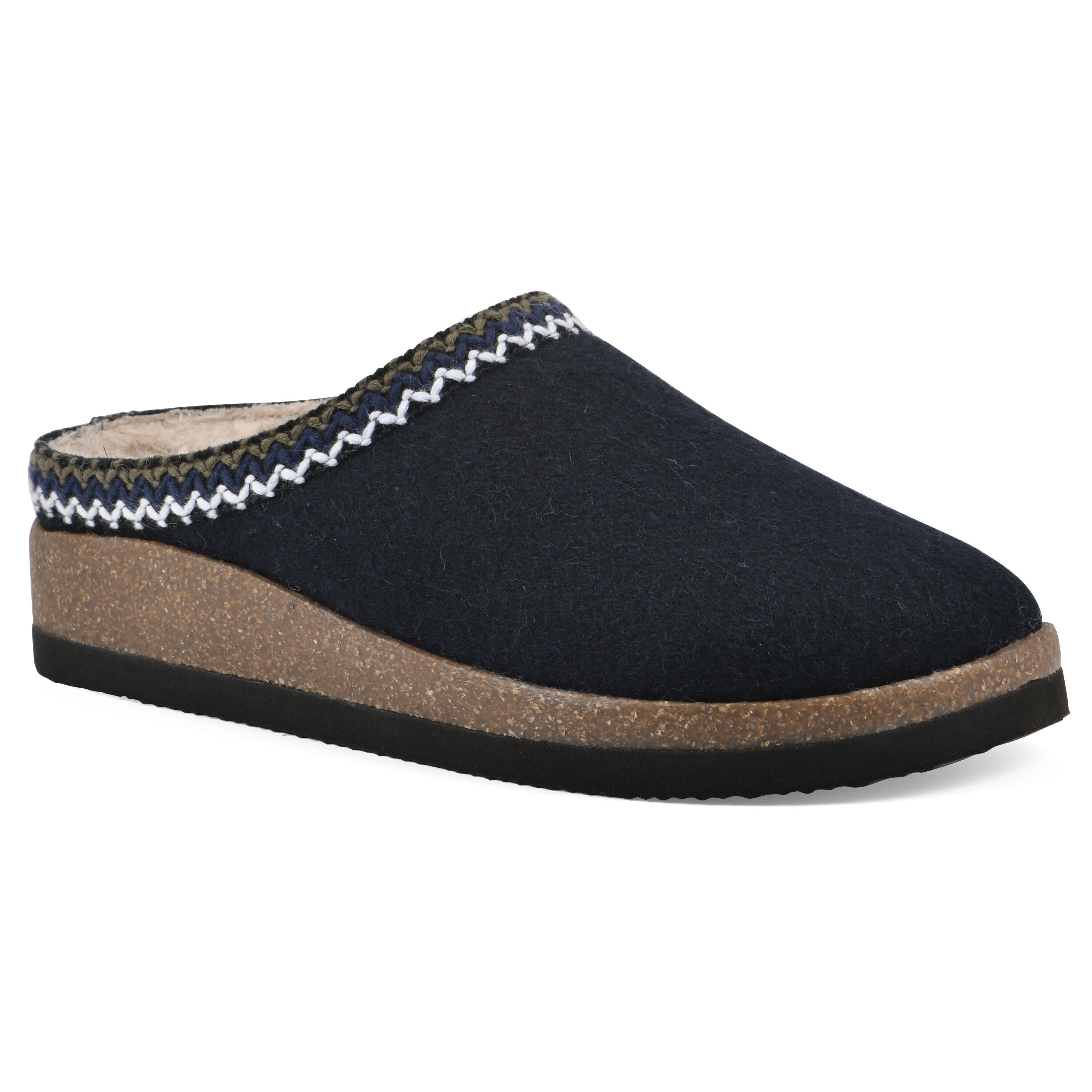 Bundle Up Footbeds Clog, NAVY FABRIC, hi-res image number 0