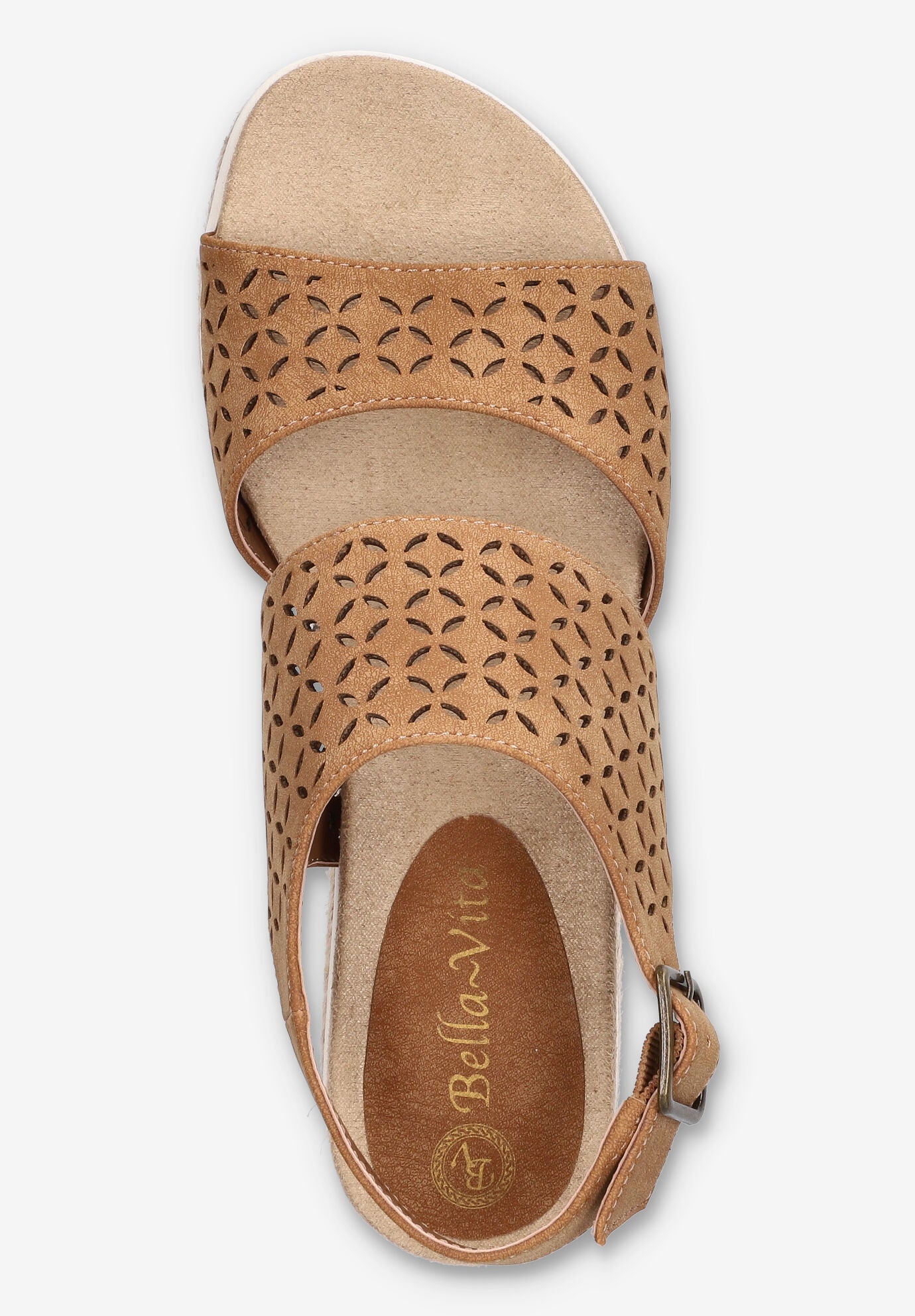 Inaya Wedge Sandal, TAN, alternate image number 6