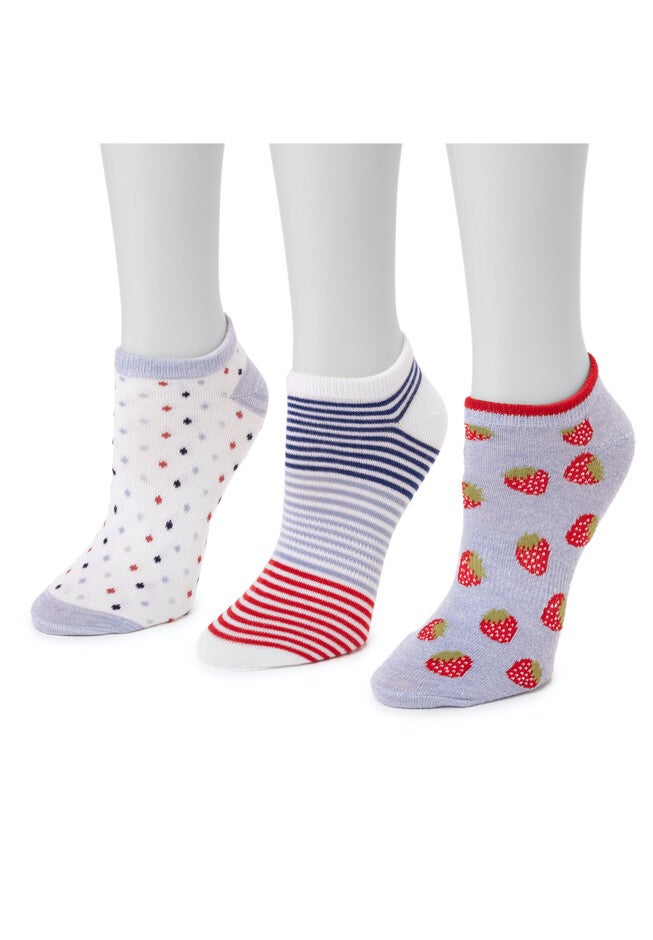 3 Pair Pack Ankle Socks, , on-hover image number null