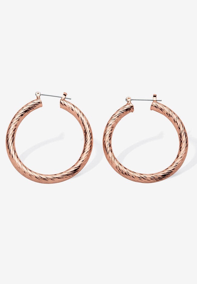 Mutil Colored Plated Hoop Earring 4 Pair Set, , alternate image number null
