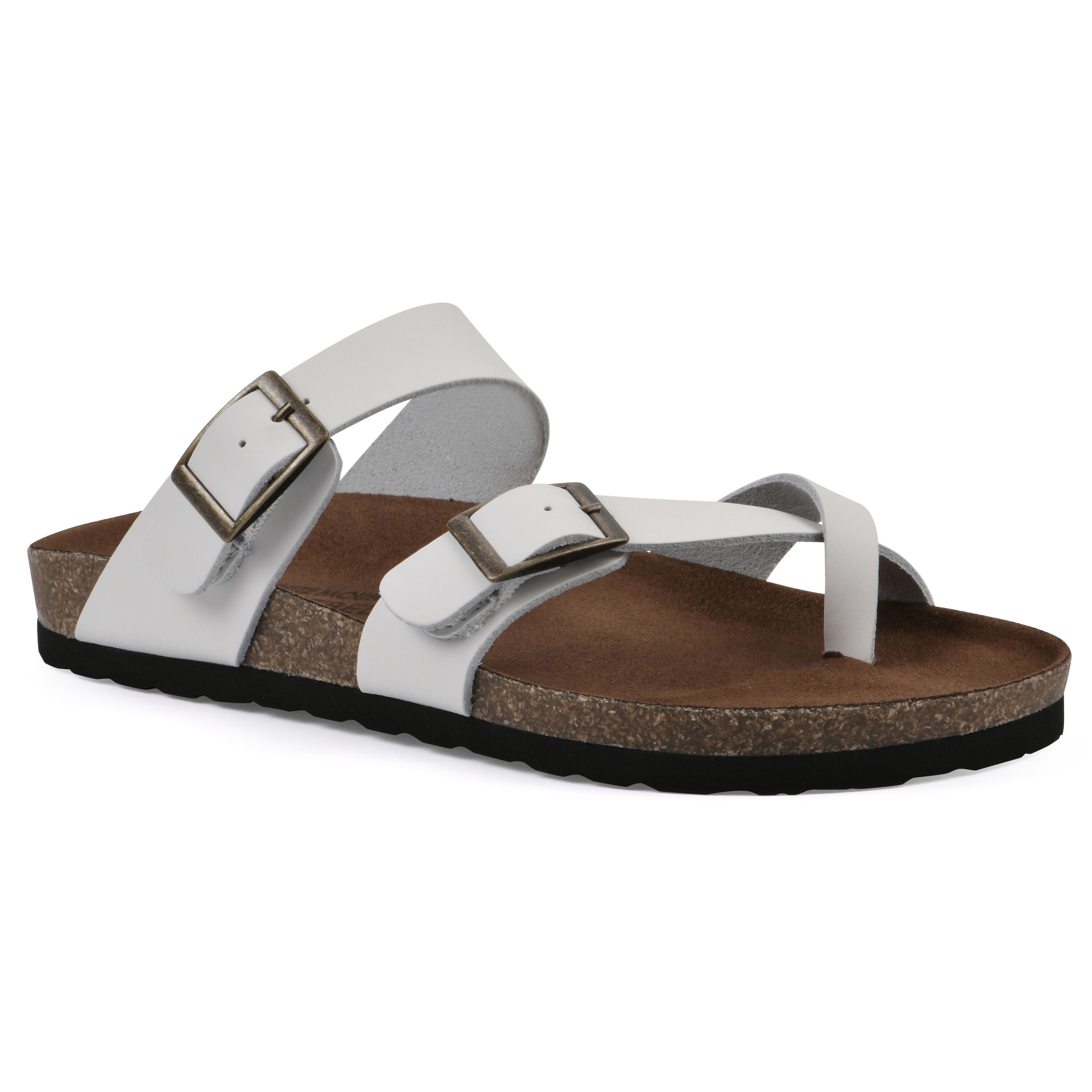 Gracie Footbed Sandal, WHITE LEATHER, hi-res image number 0