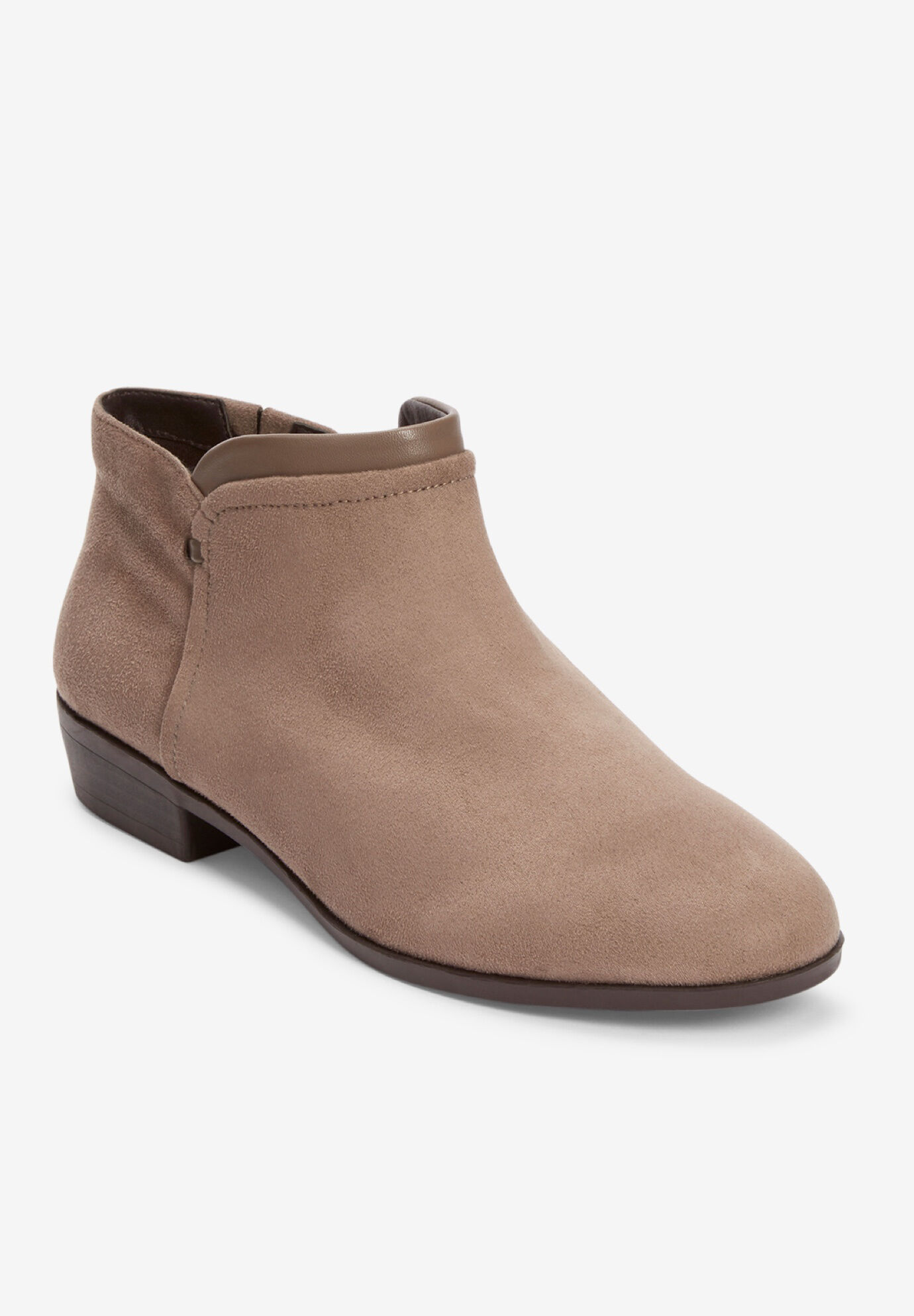 wide width wedge ankle boots
