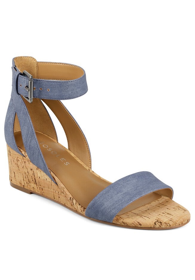 Willowbrook Wedge Sandal, MID BLUE, hi-res image number null