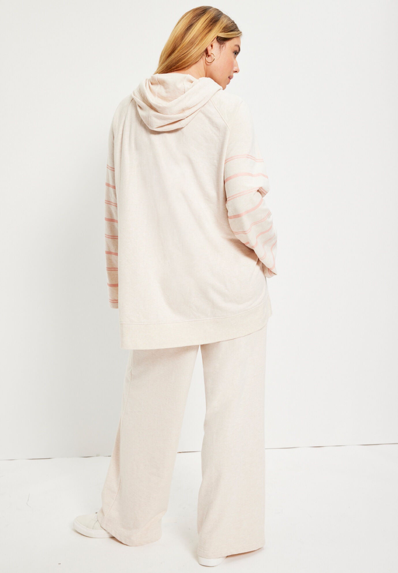 POL Balloon Sleeve French Terry Sweatshirt with Sequin Tassel