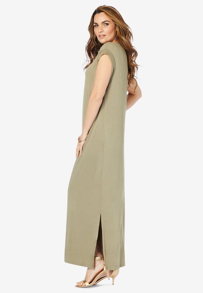 Side-Slit T-Shirt Dress, , alternate image number null