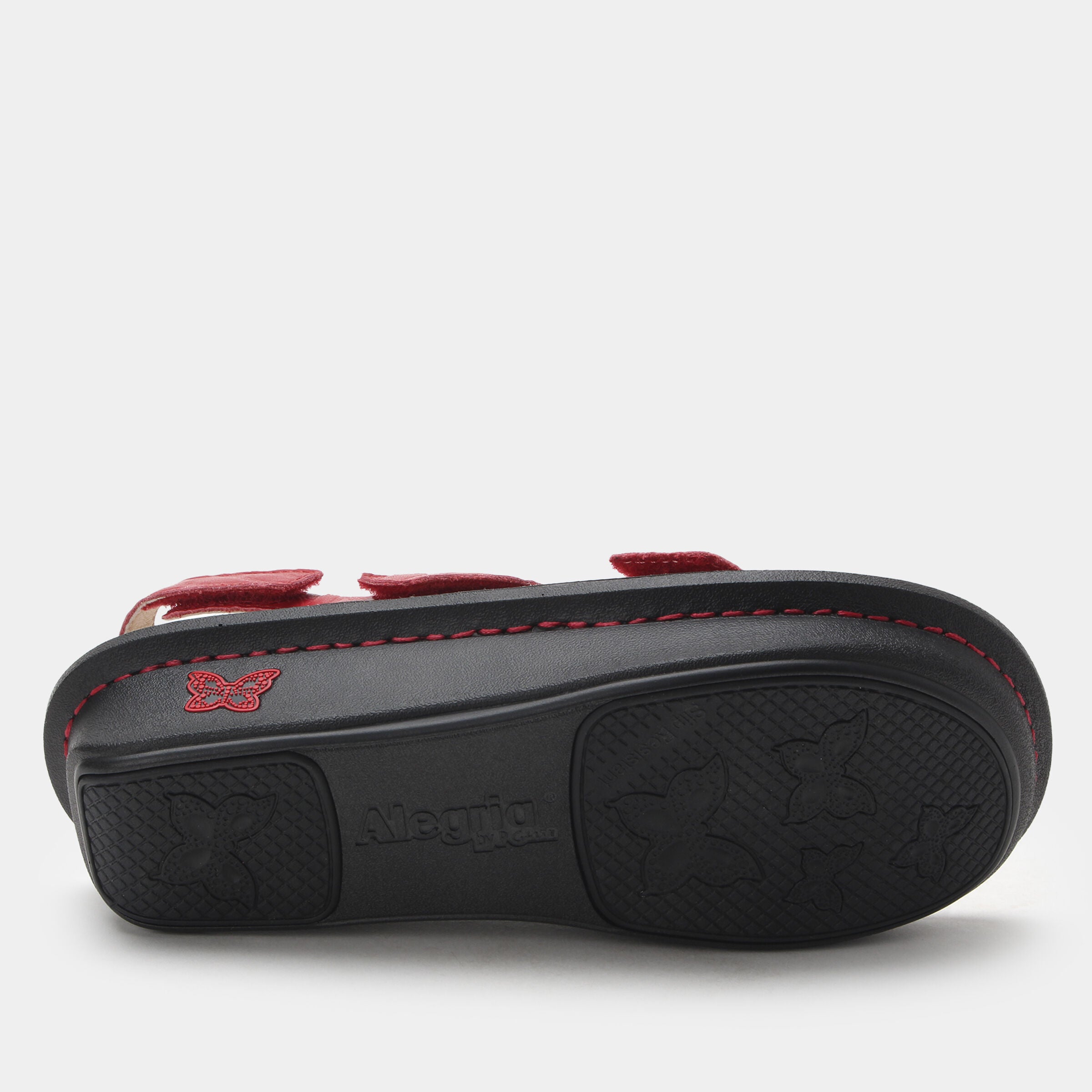 Kelsi Cross Strap Adjustable Sandal, RED, on-hover image number 1