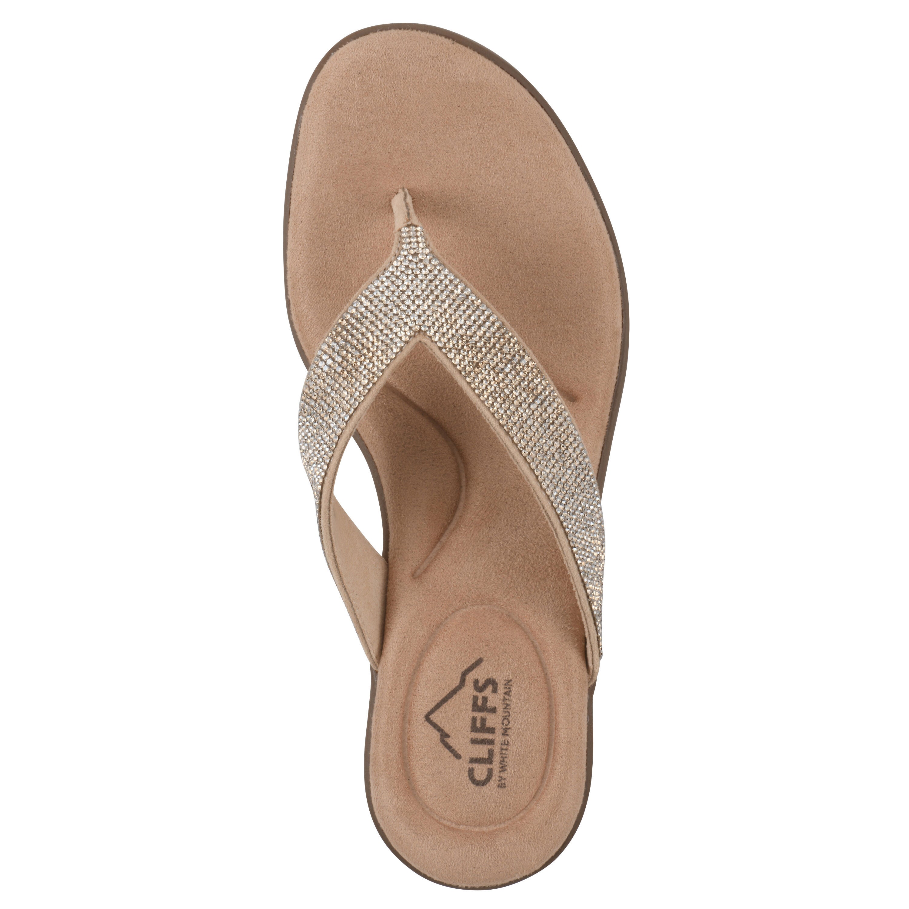 Becharm Thong Sandal, GOLD FABRIC, alternate image number 4