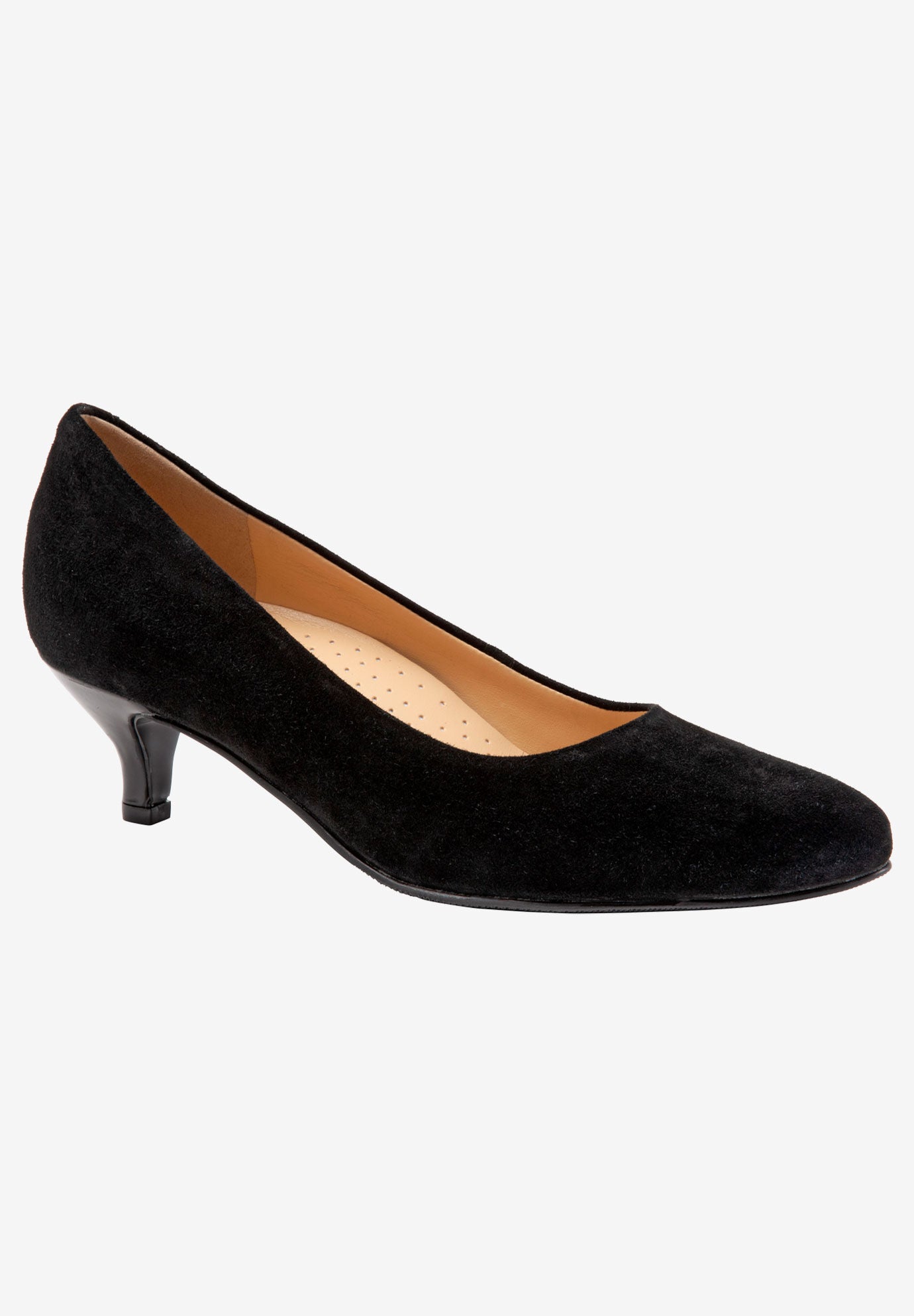 Kiera Pumps by Trotters&reg;, BLACK SUEDE, hi-res image number 0