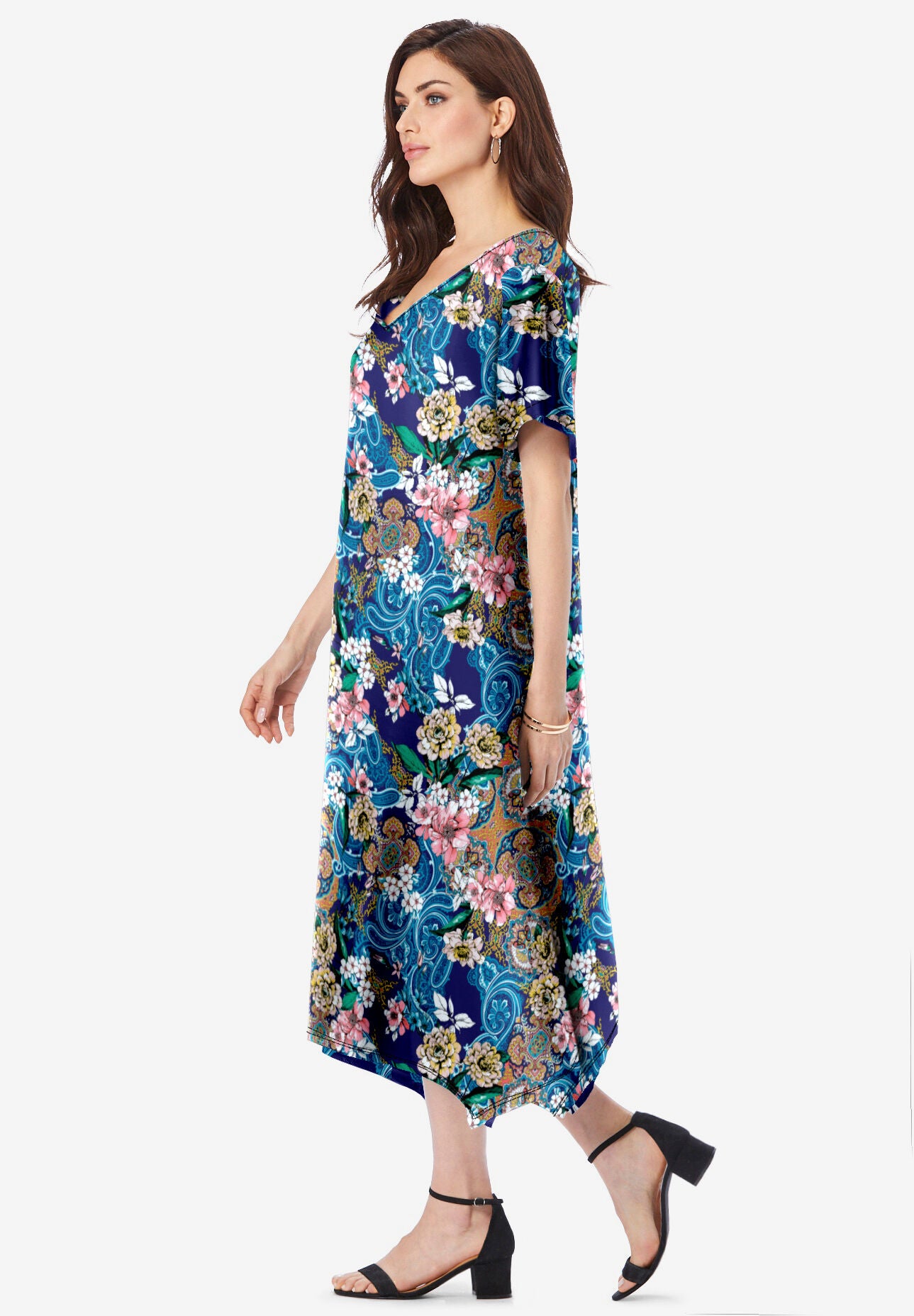 Reversible Drop Sleeve Swing Dress, , alternate image number 2