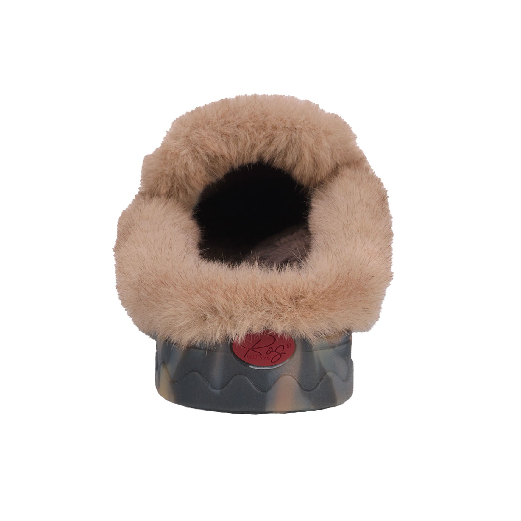 Gigi Faux Fur Slide, BROWN, on-hover image number 1