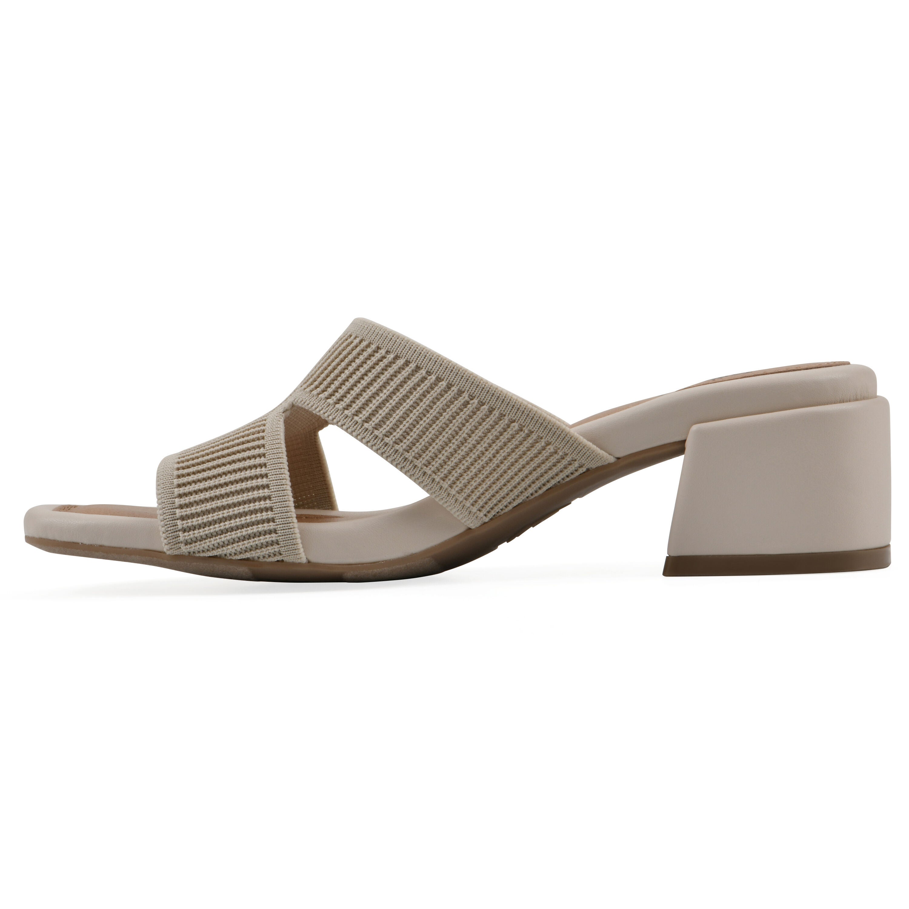 Milled Heeled Sandal, TAUPE FABRIC, alternate image number 3