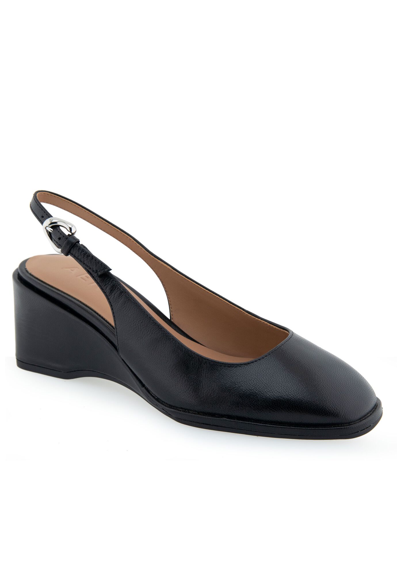 Aria Slingback, BLACK LEATHER, hi-res image number 0