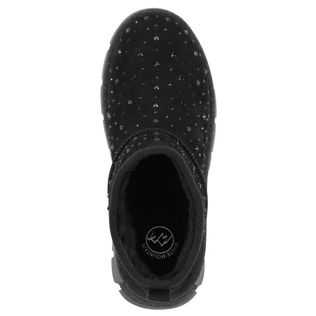 Tomas Faux Fur Bootie, BLACK FAUX SUEDE, alternate image number 4