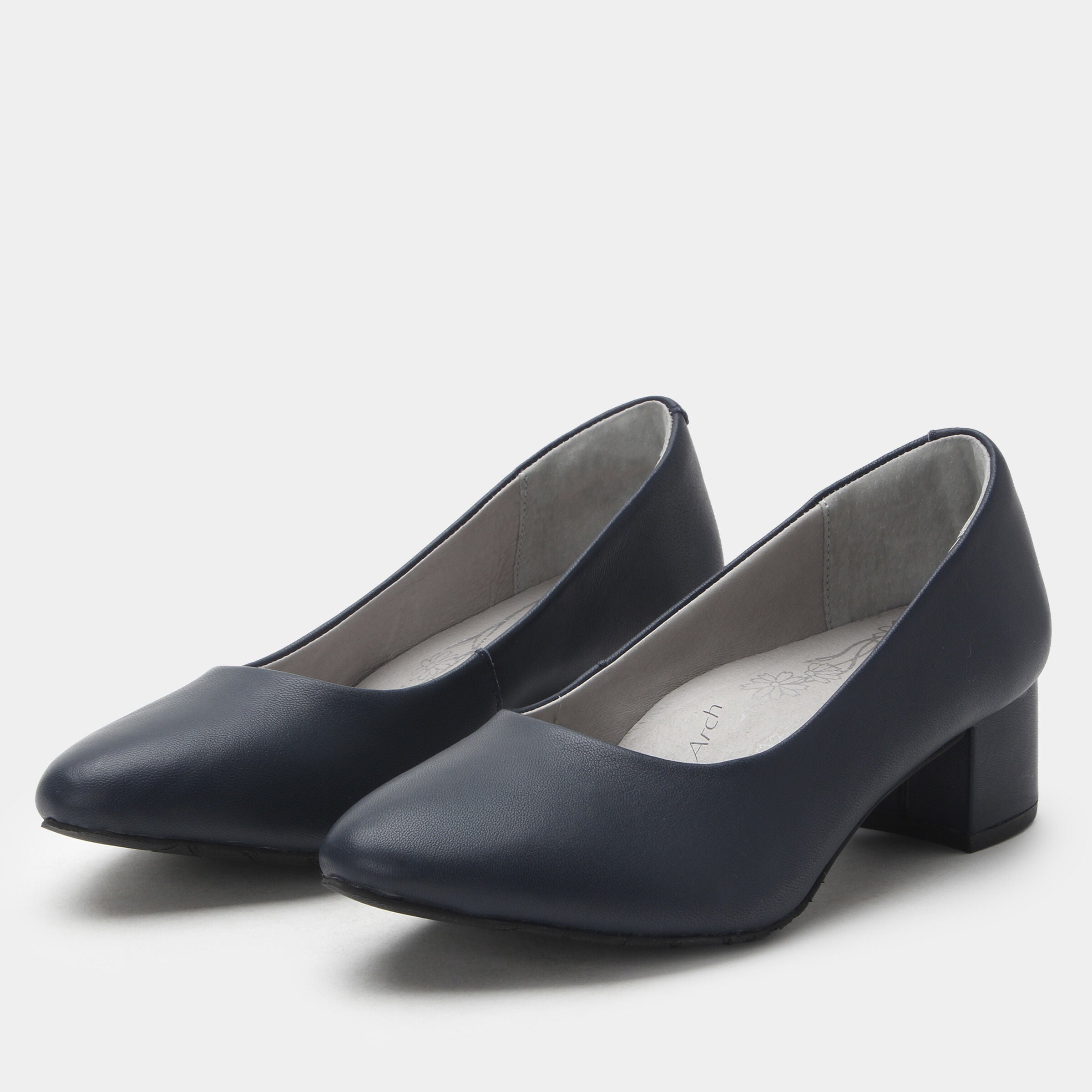 Lisah Almond Toe Dress Pump Heel, NAVY, hi-res image number 0