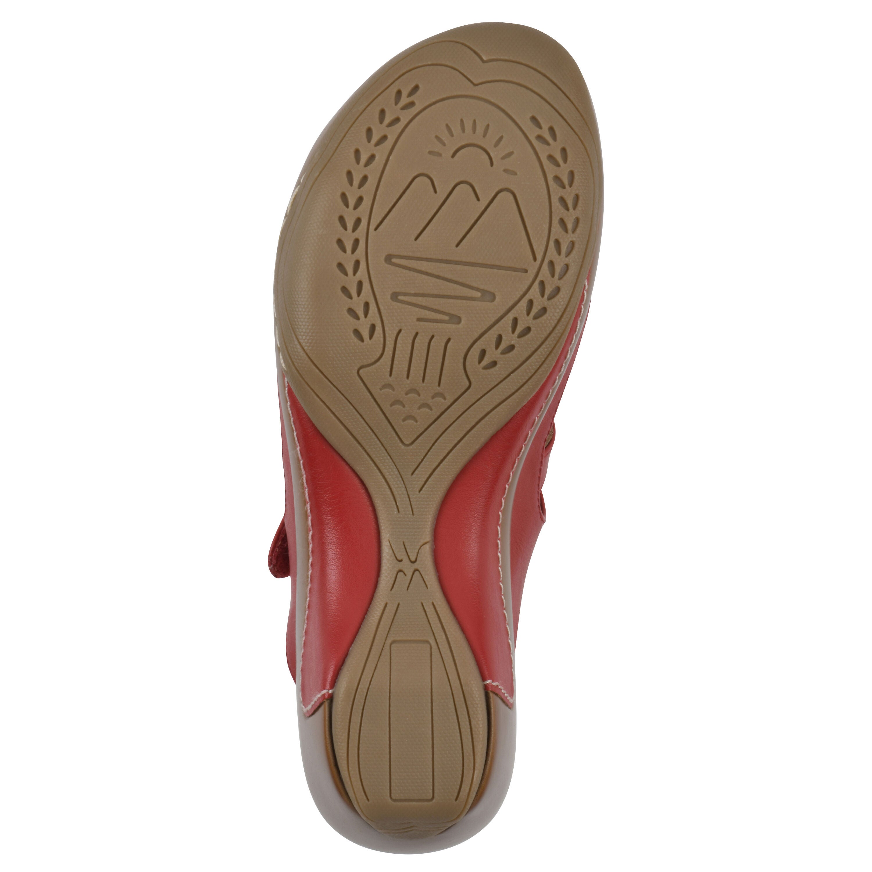 Valencia Slip-On Clog Sandal, RED BURNISHED, alternate image number 5