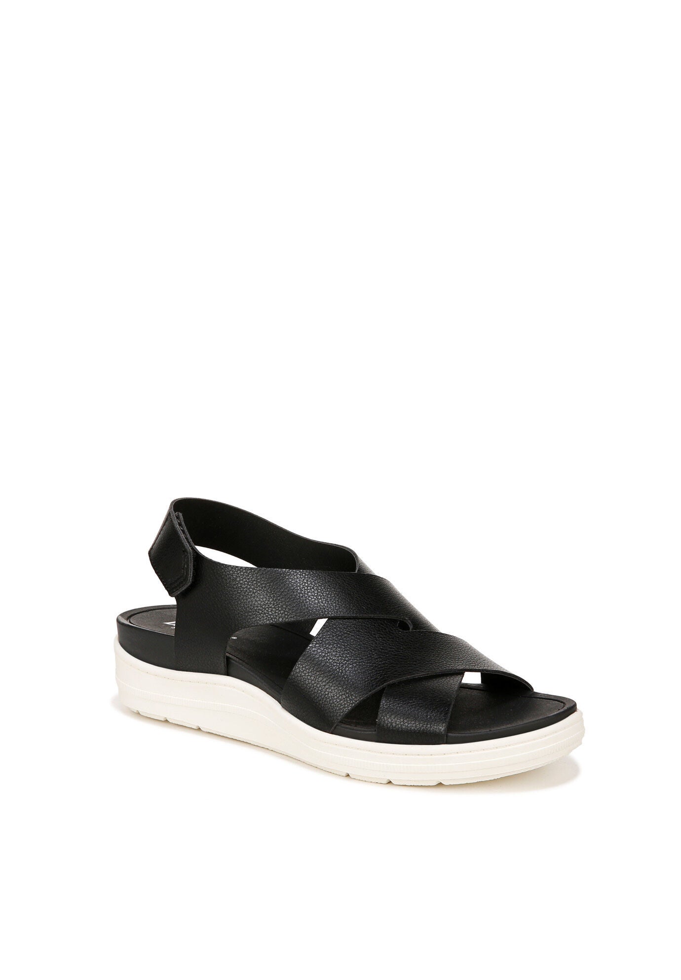 Time Off Sea Sport Sandal, BLACK FAUX LEATHER, hi-res image number 0