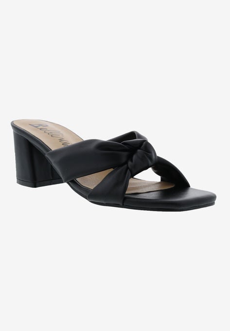 Focus Knotted Sandal, BLACK SMOOTH, hi-res image number null