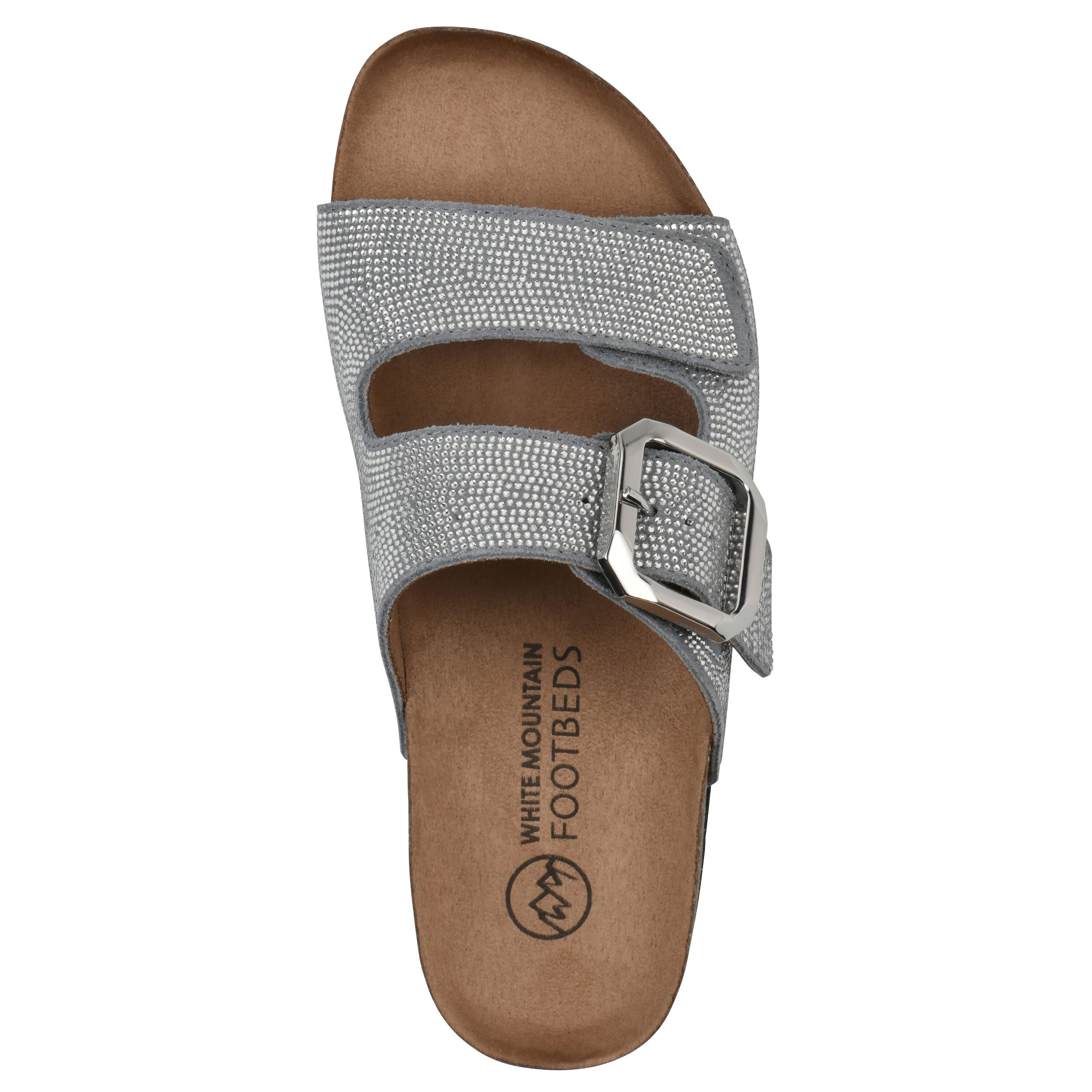 Granitas Footbeds Sandal, BLUE SUEDE, alternate image number 4