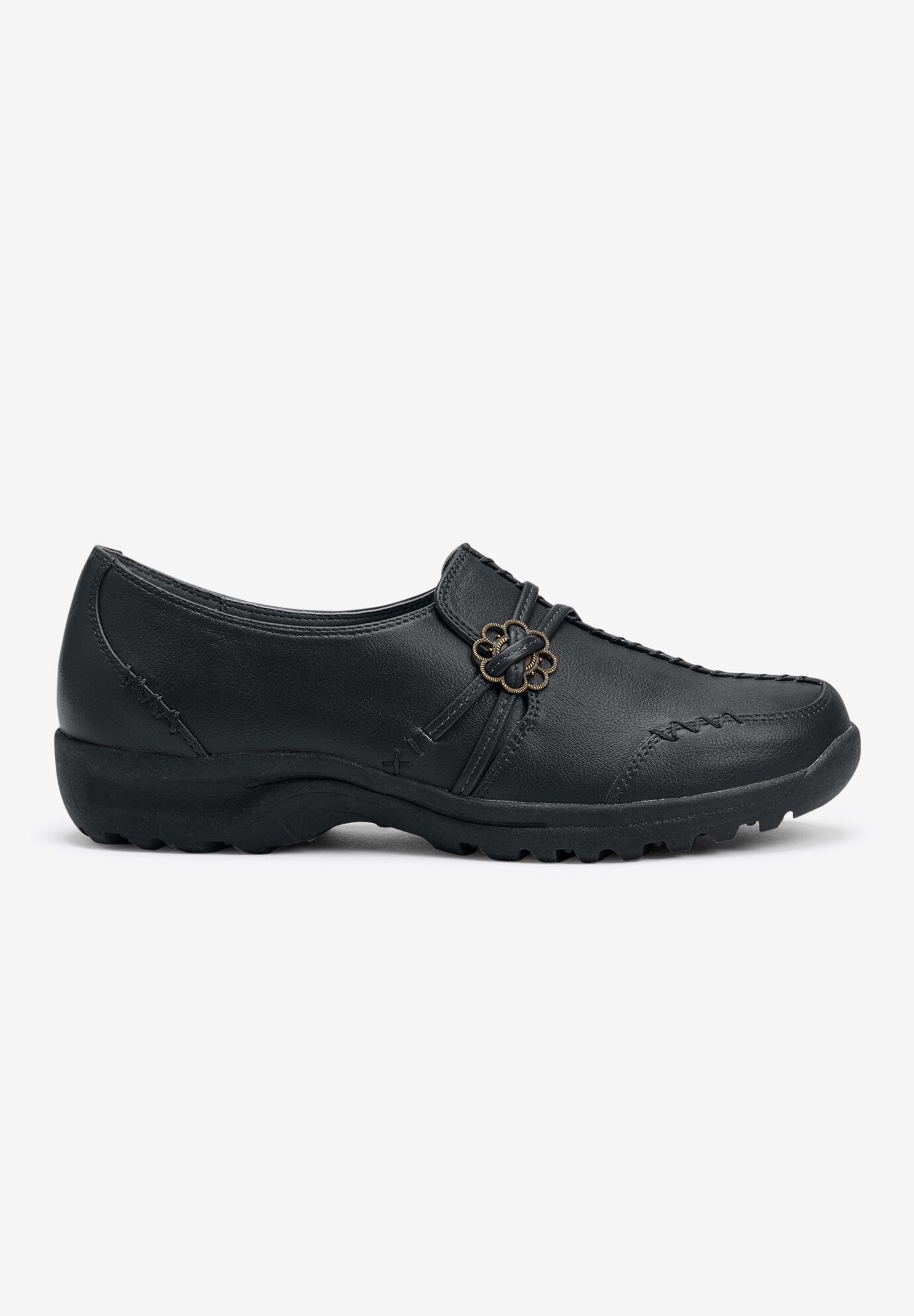 The Natalia Slip-On Flat, BLACK, alternate image number 3