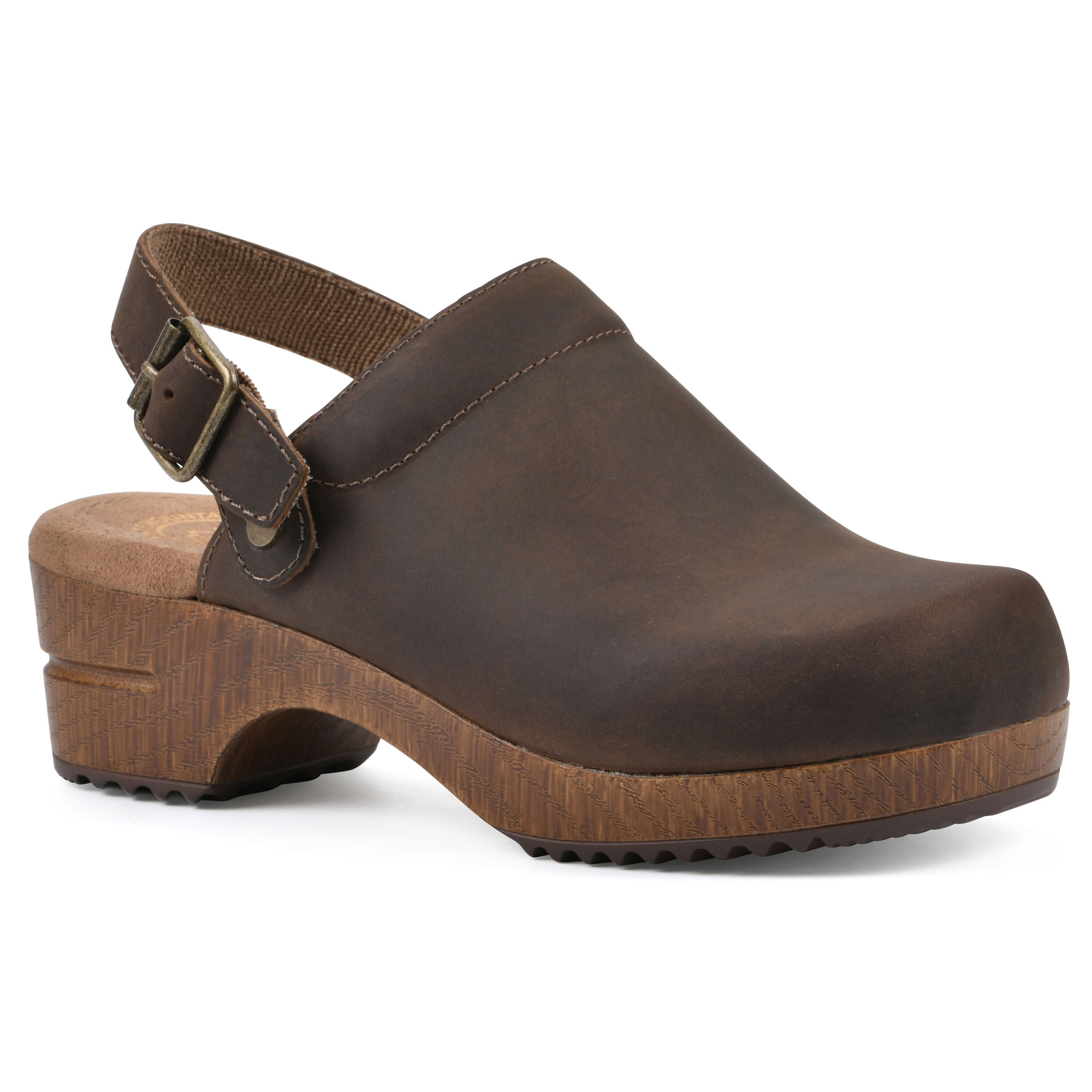 Being Clog, BROWN LEATHER, hi-res image number 0