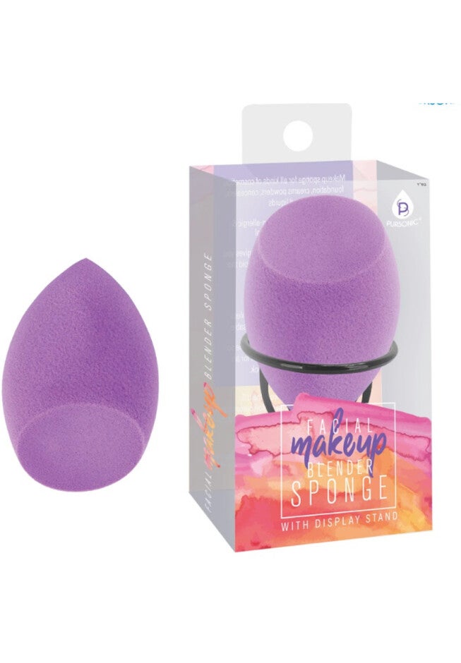 Facial Makeup Blender Sponge W/Display Stand, O, hi-res image number null