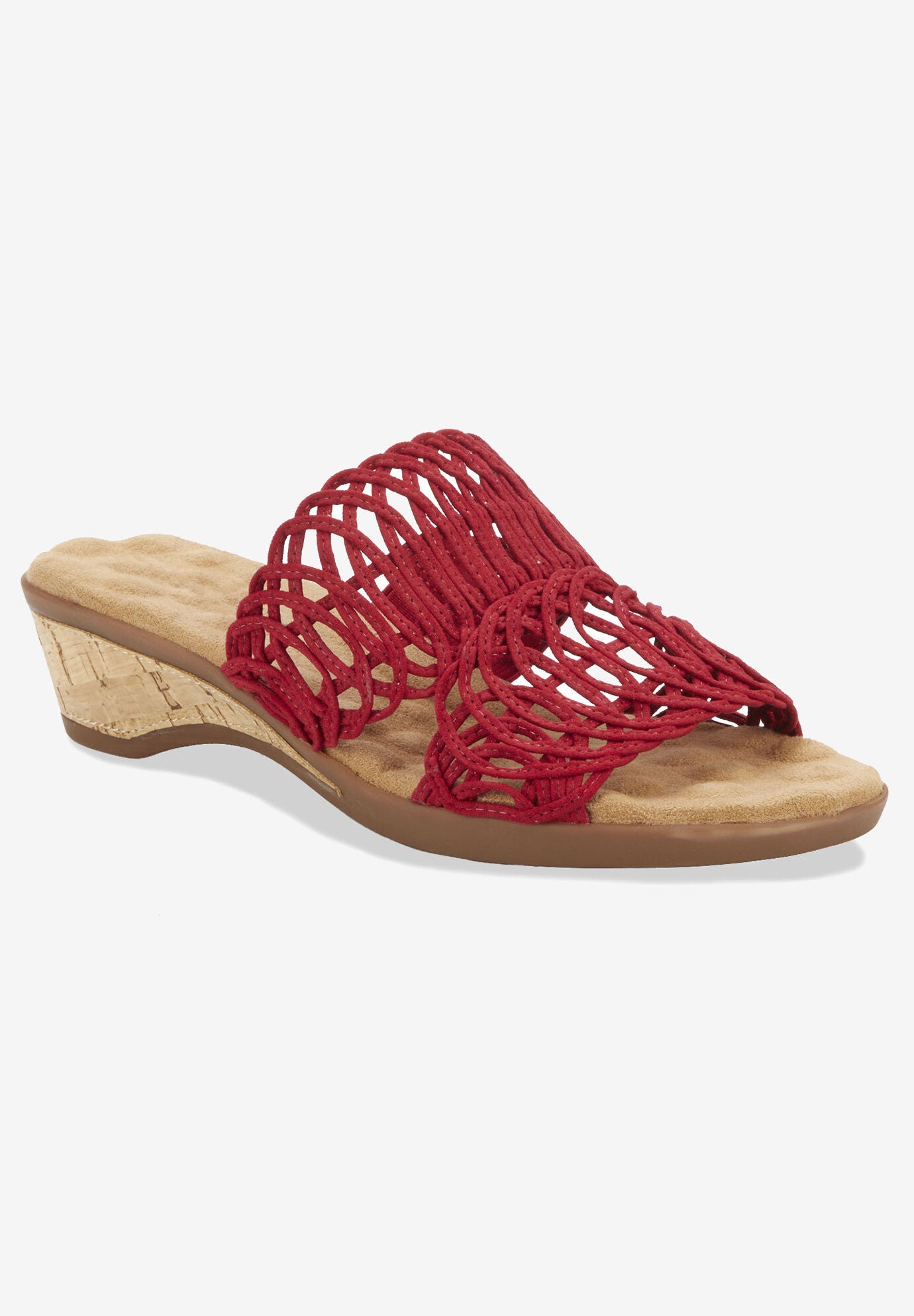 Kudos Wedge Sandal, RED FABRIC, hi-res image number 0