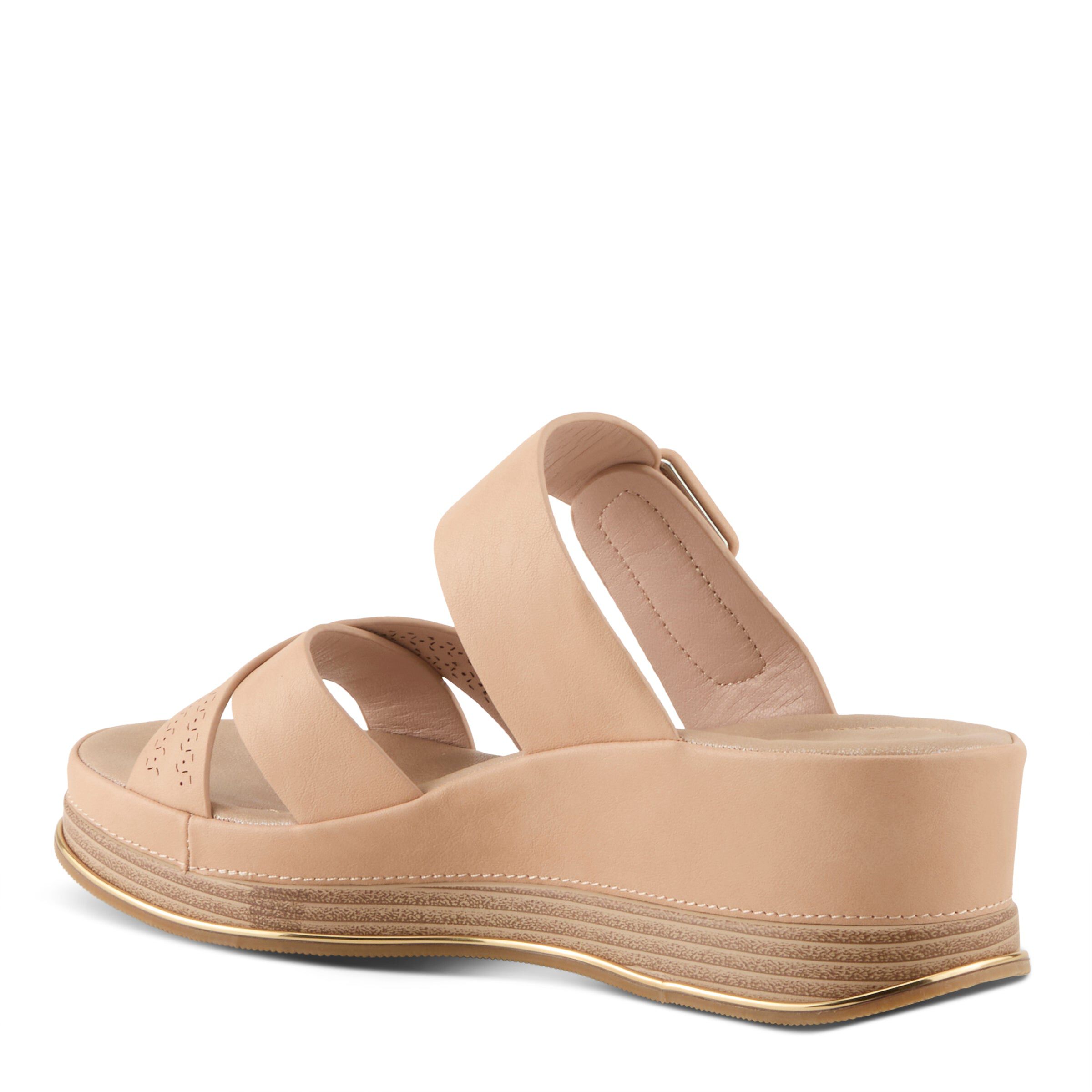 Cattaneo Wedge Sandal, BEIGE, alternate image number 6