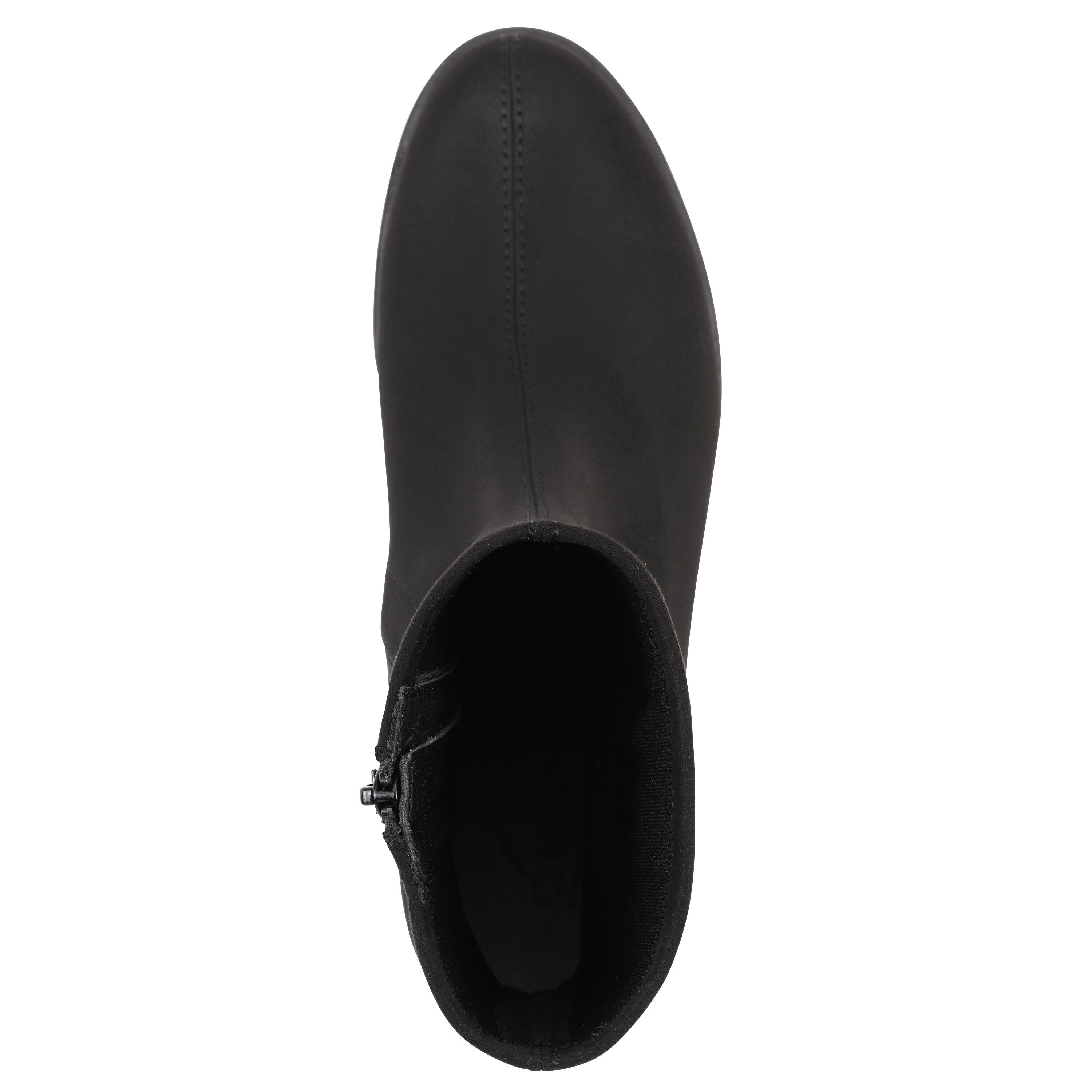 Huda Block Heel Bootie, BLACK FABRIC, alternate image number 4