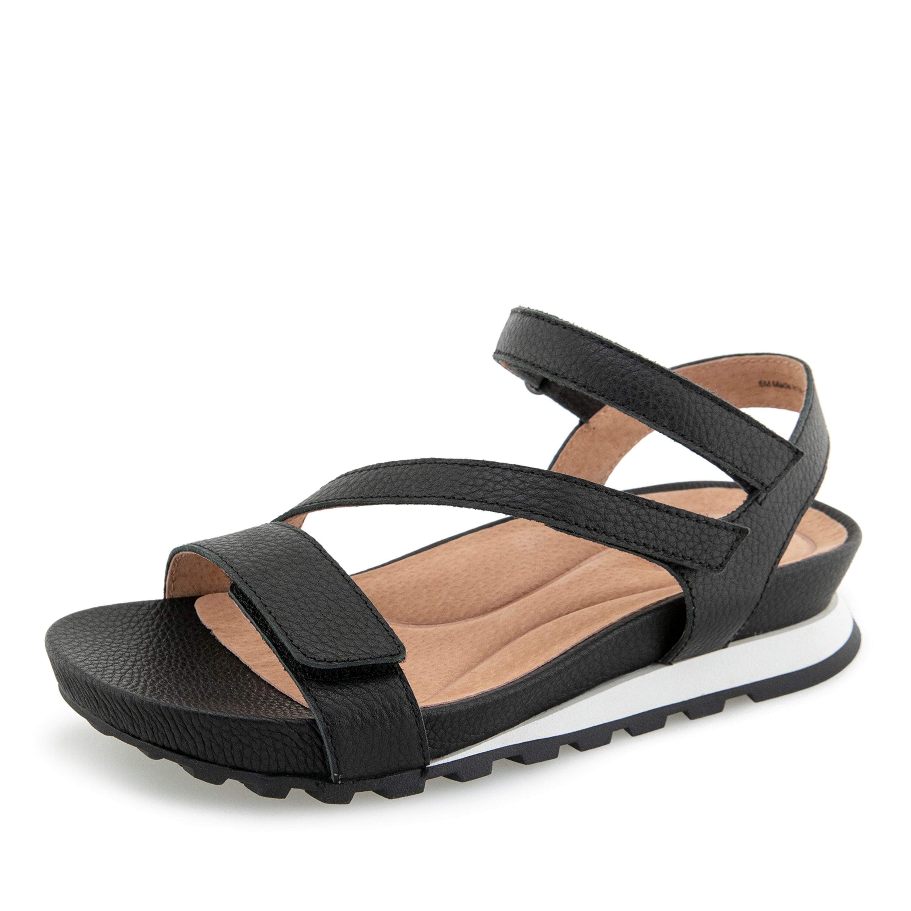 Liza Casual Wedge Sandal, BLACK, alternate image number 6