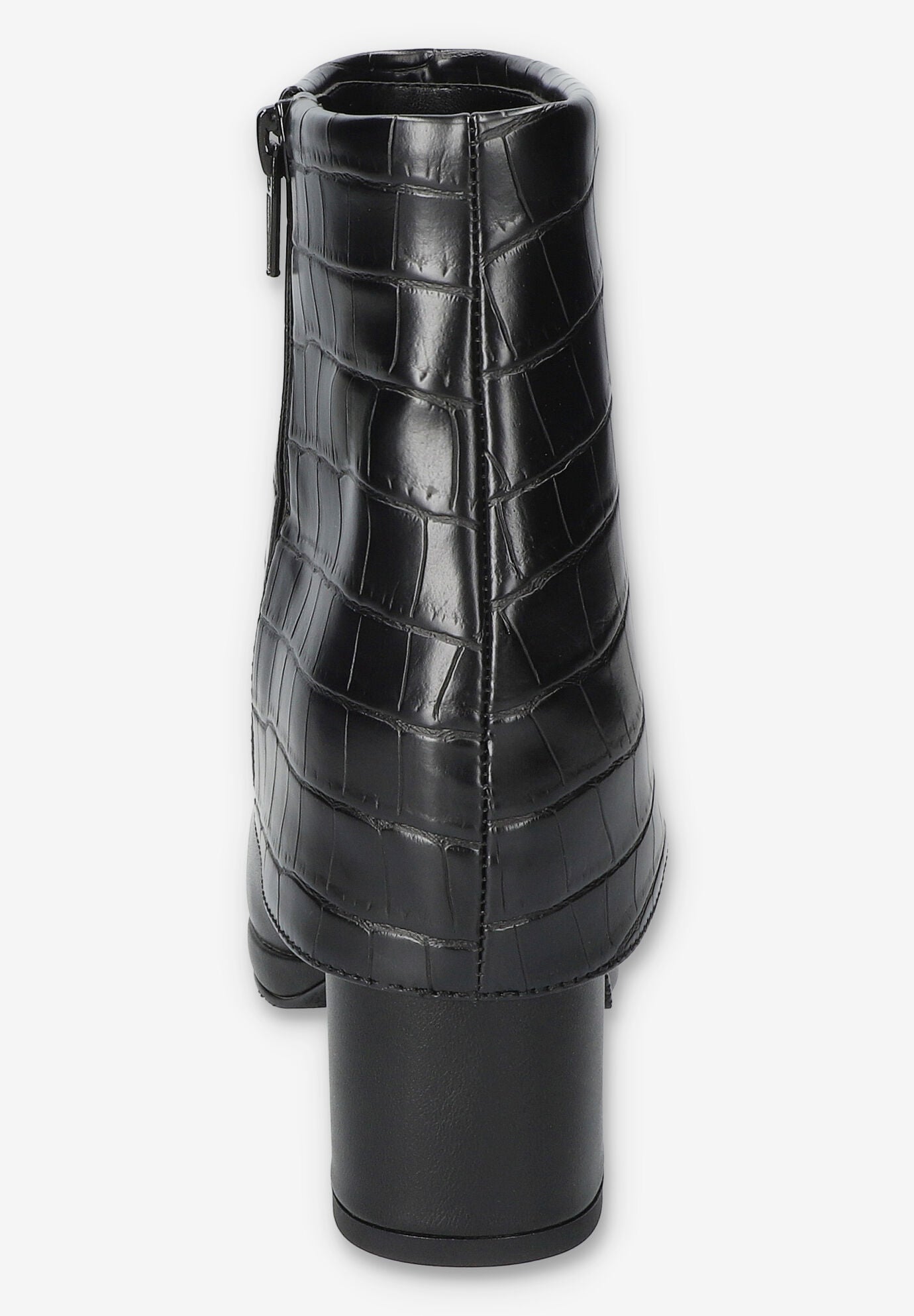 Sutton Sqaure Toe Ankle Boot, BLACK CROCO, on-hover image number 1