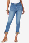 Pearl Cuff Skinny Jean, GOLD BEADING PEARL, hi-res image number null