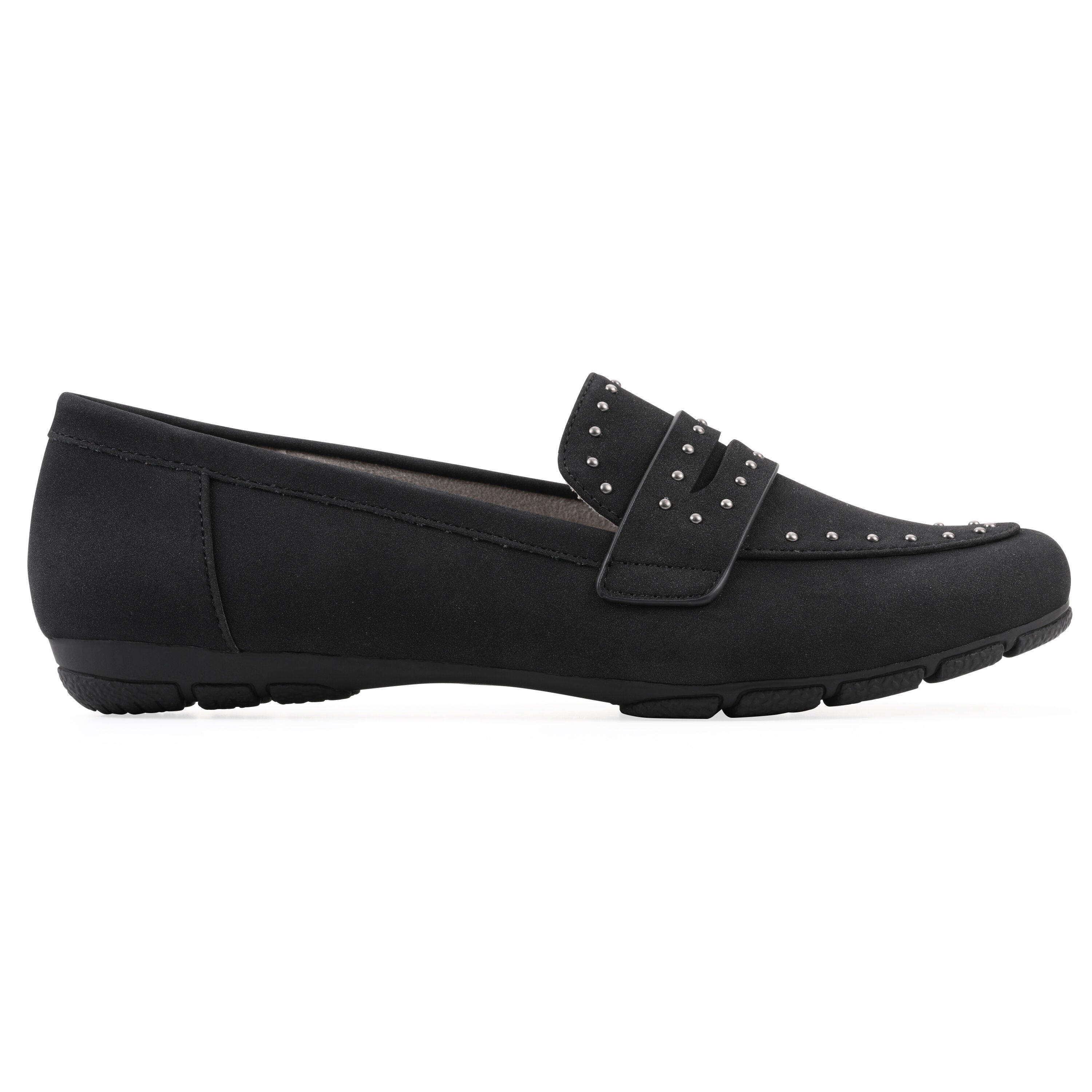 Giada Driving Mocassin, BLACK SUEDED SMOOTH, alternate image number 2