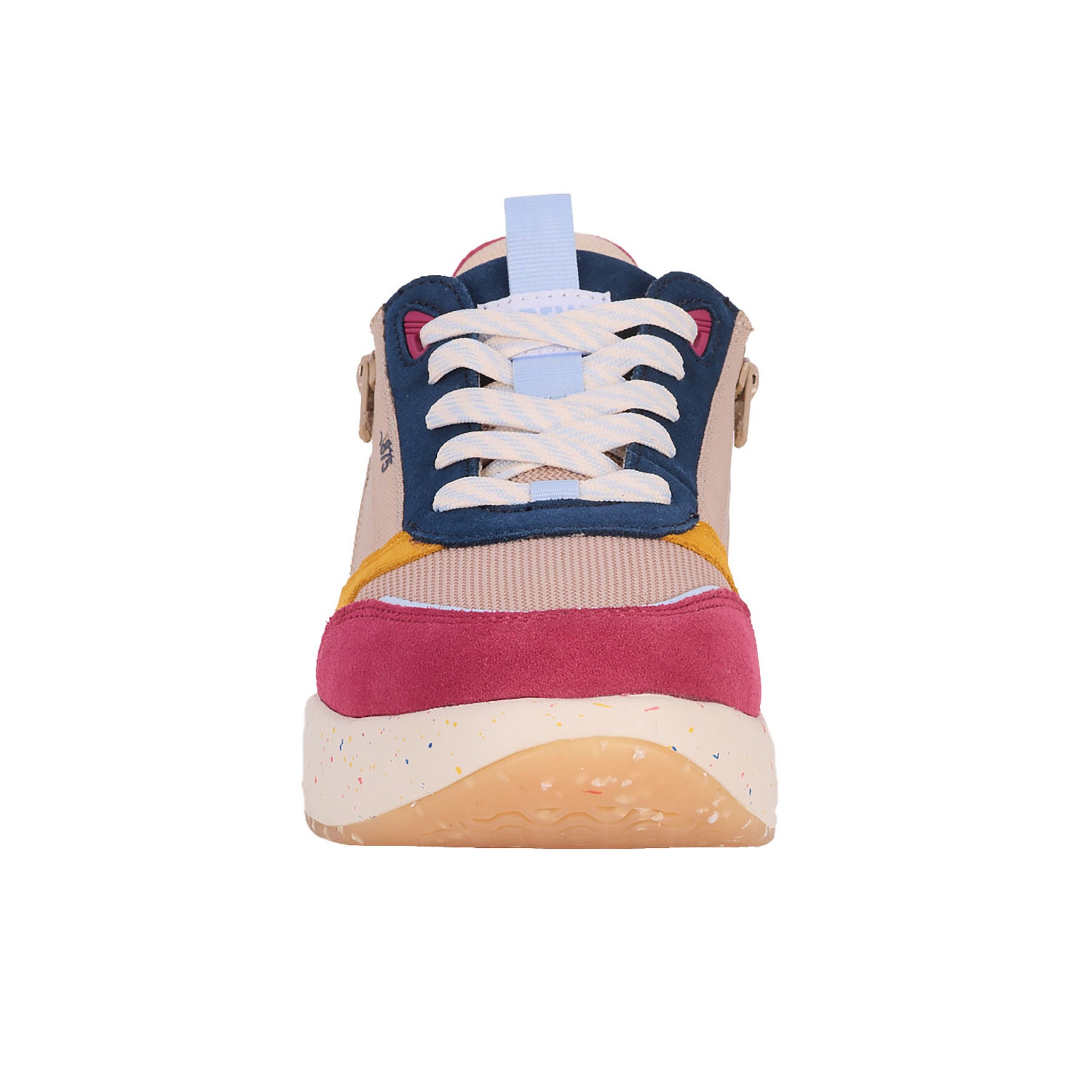Happy Double Zip Sneaker, PINK AND BLUE, alternate image number 4