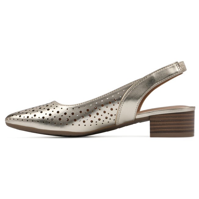Boronic Slingback Heel, LIGHT GOLD METALLIC, alternate image number null