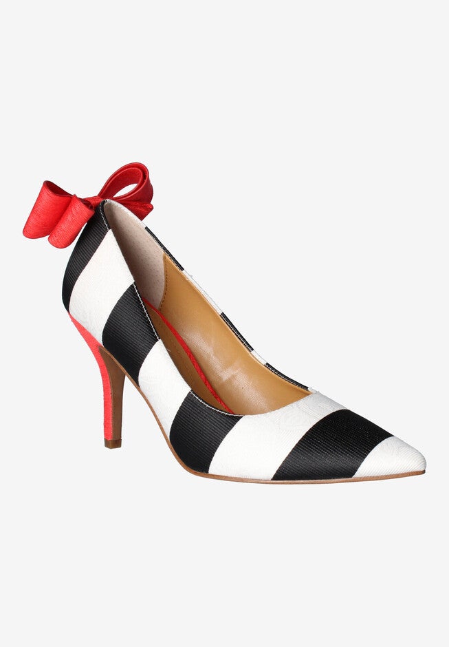 Zenata Pump , BLACK WHITE RED, hi-res image number 0
