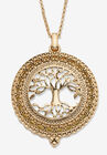 Tree of Life Pendant Necklace, GOLD, hi-res image number 0