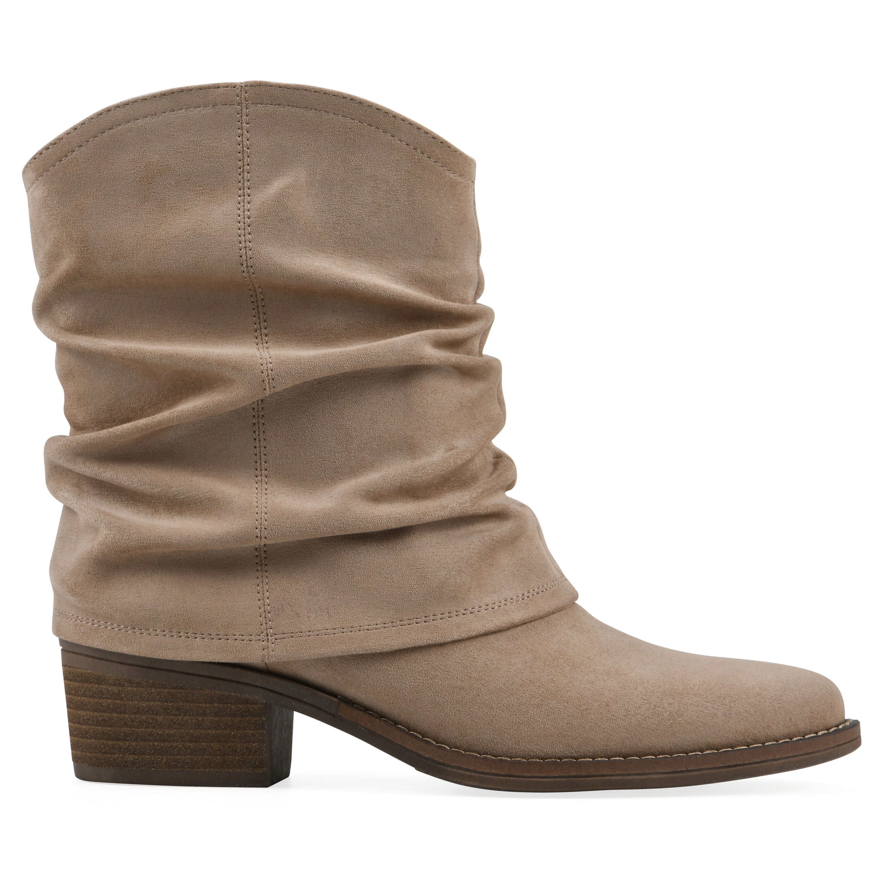 Alden Mid Calf Western Bootie, BEACHWOOD FABRIC, alternate image number 2
