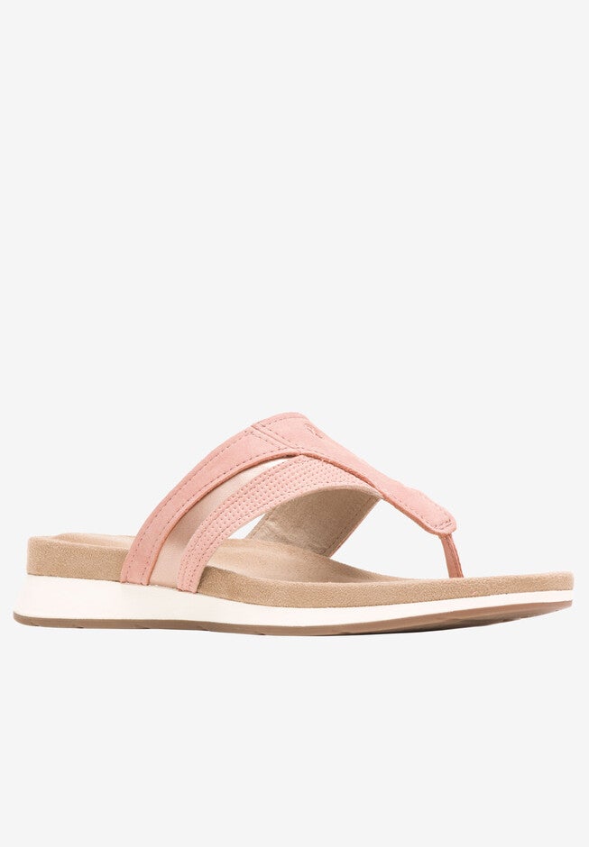 Pepper Toepost Sandal , PALE PEACH NUBUCK, hi-res image number null