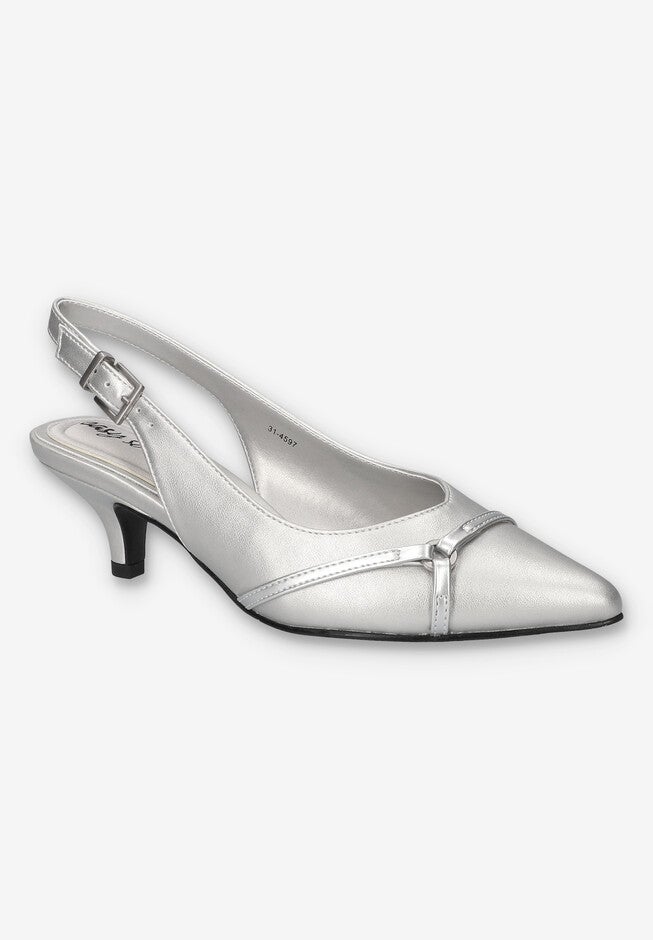 Feena Slingback Pump, SILVER, hi-res image number 0