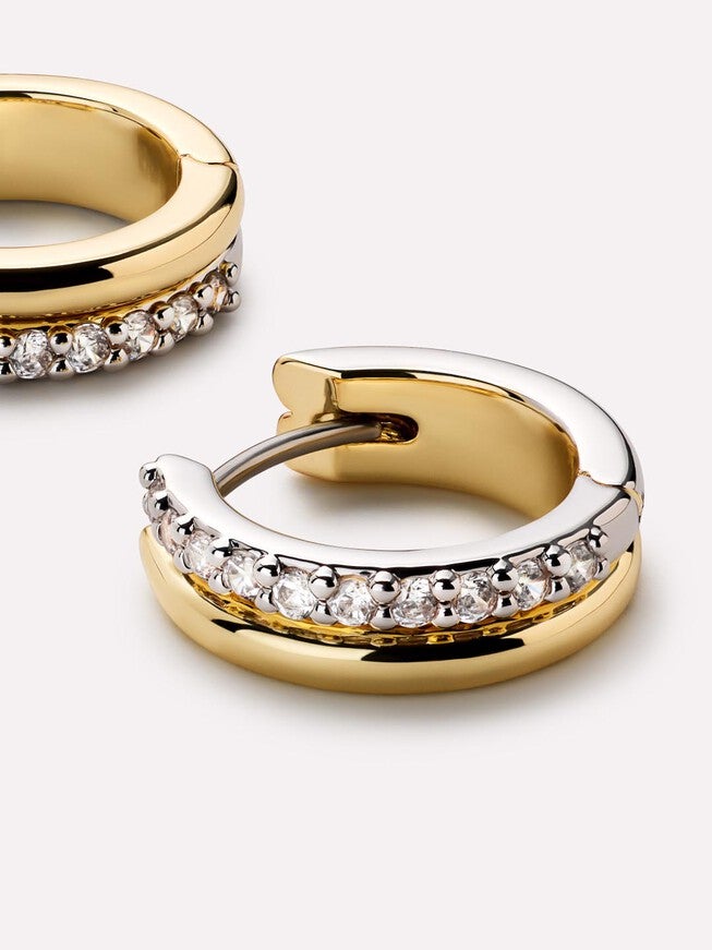 Asher Huggie Earring, GOLD, alternate image number 4