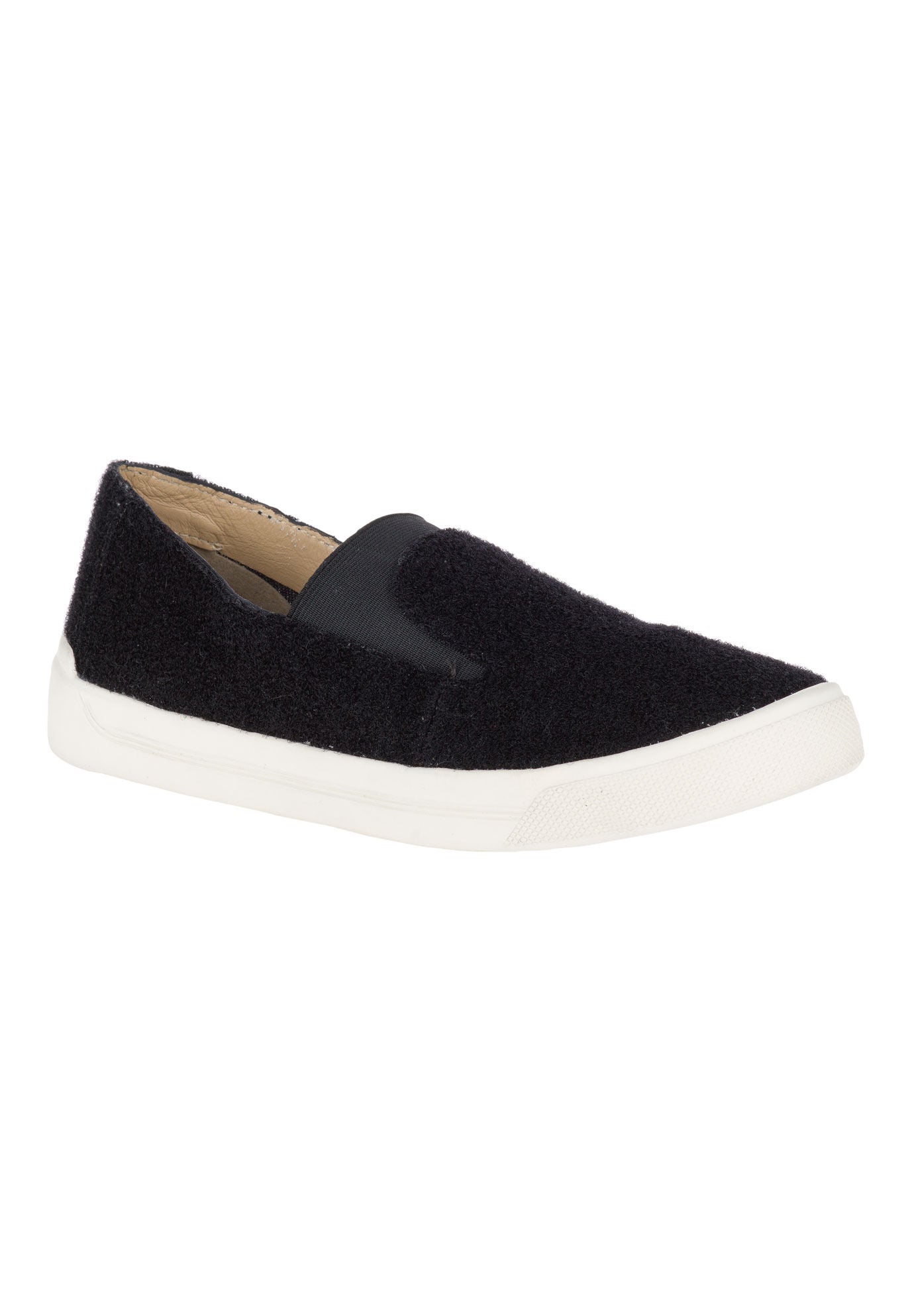 Gabbie Elastic Slip-On Sneaker by Hush Puppies&reg;, BLACK, hi-res image number 0